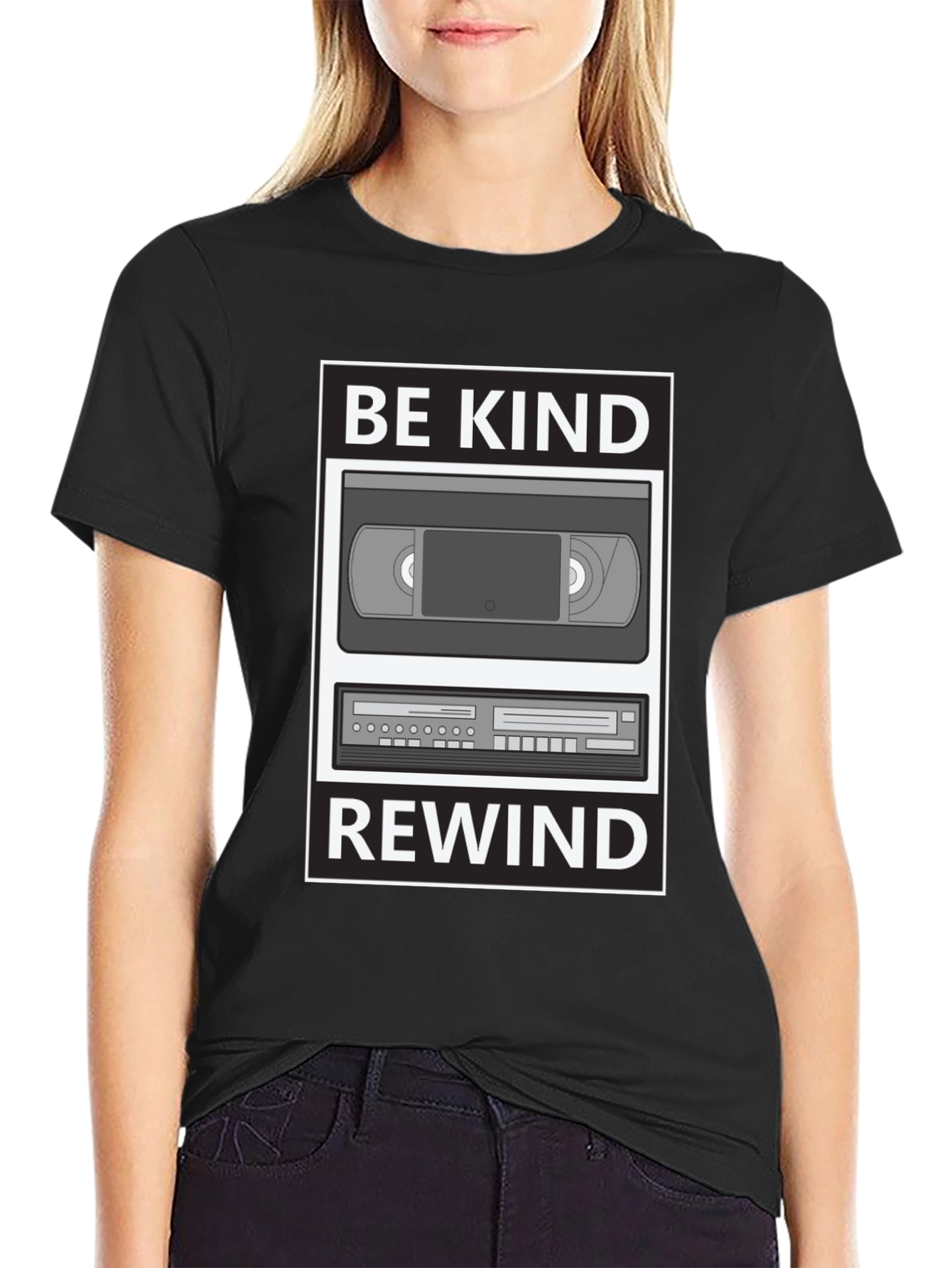 Be Kind Rewind Graphic T-Shirt - Retro VHS Style