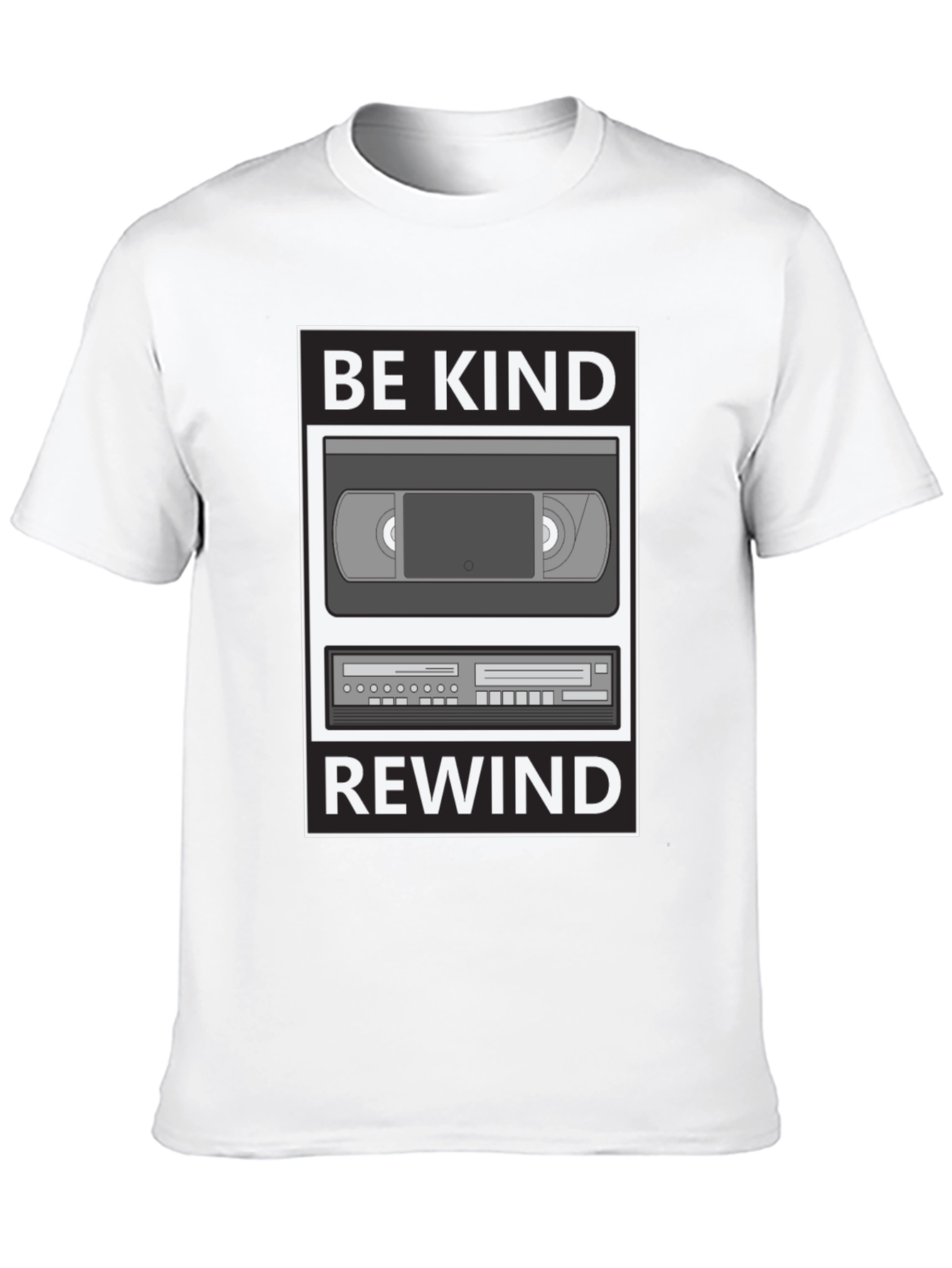 Be Kind Rewind Graphic T-Shirt - Retro VHS Style