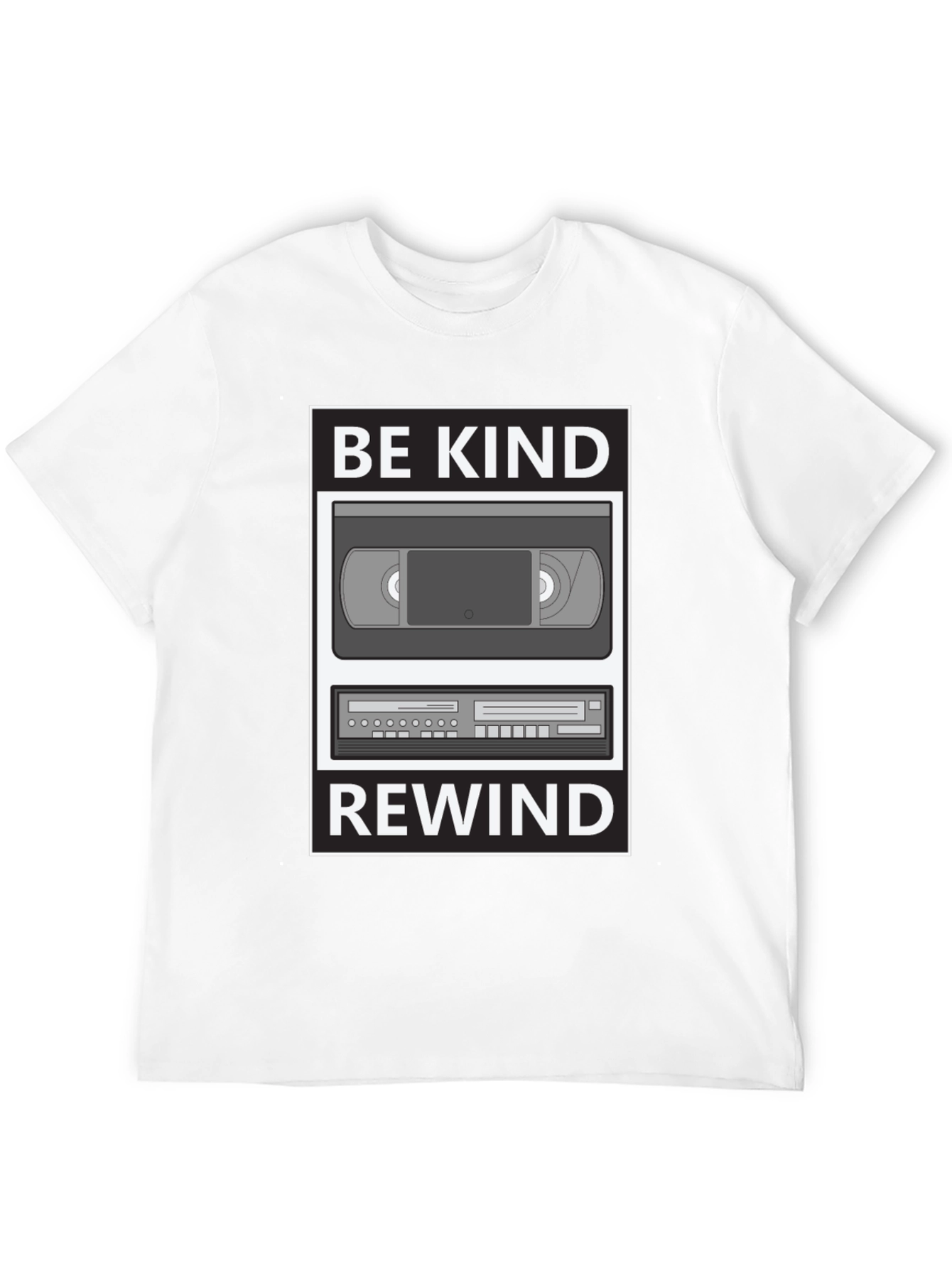 Be Kind Rewind Graphic T-Shirt - Retro VHS Style