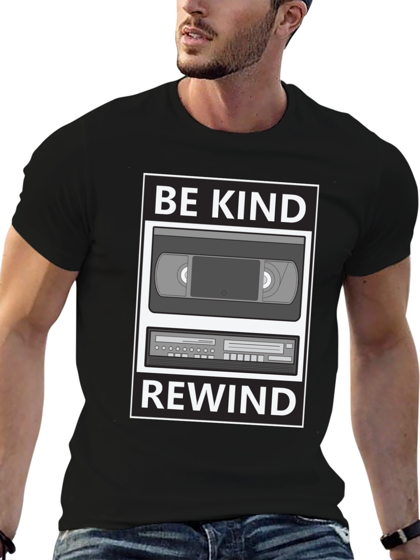 Be Kind Rewind Graphic T-Shirt - Retro VHS Style