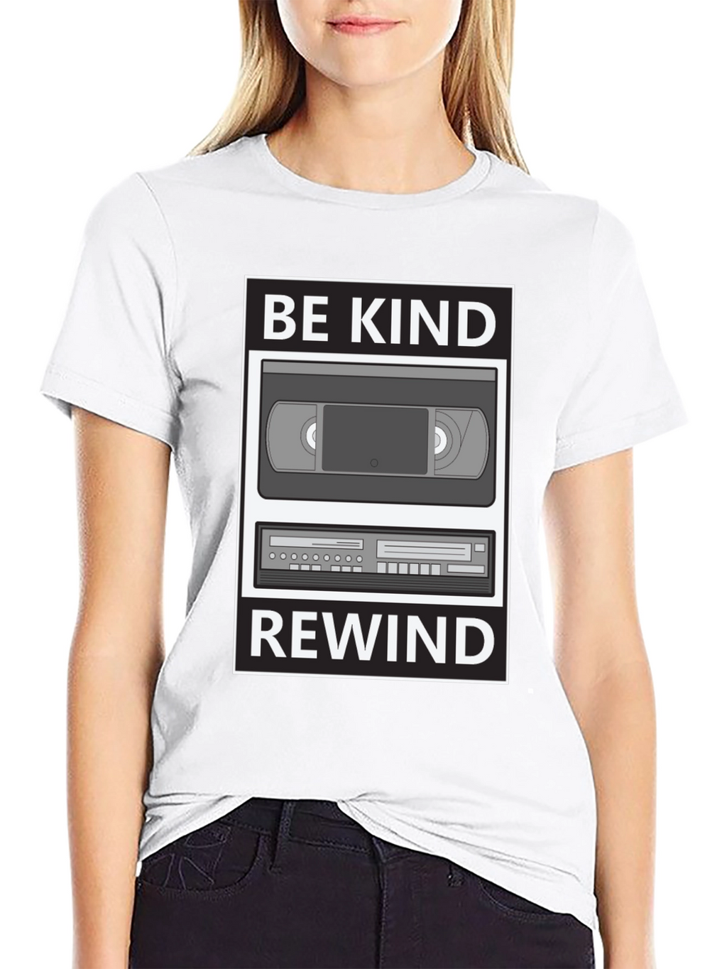 Be Kind Rewind Graphic T-Shirt - Retro VHS Style