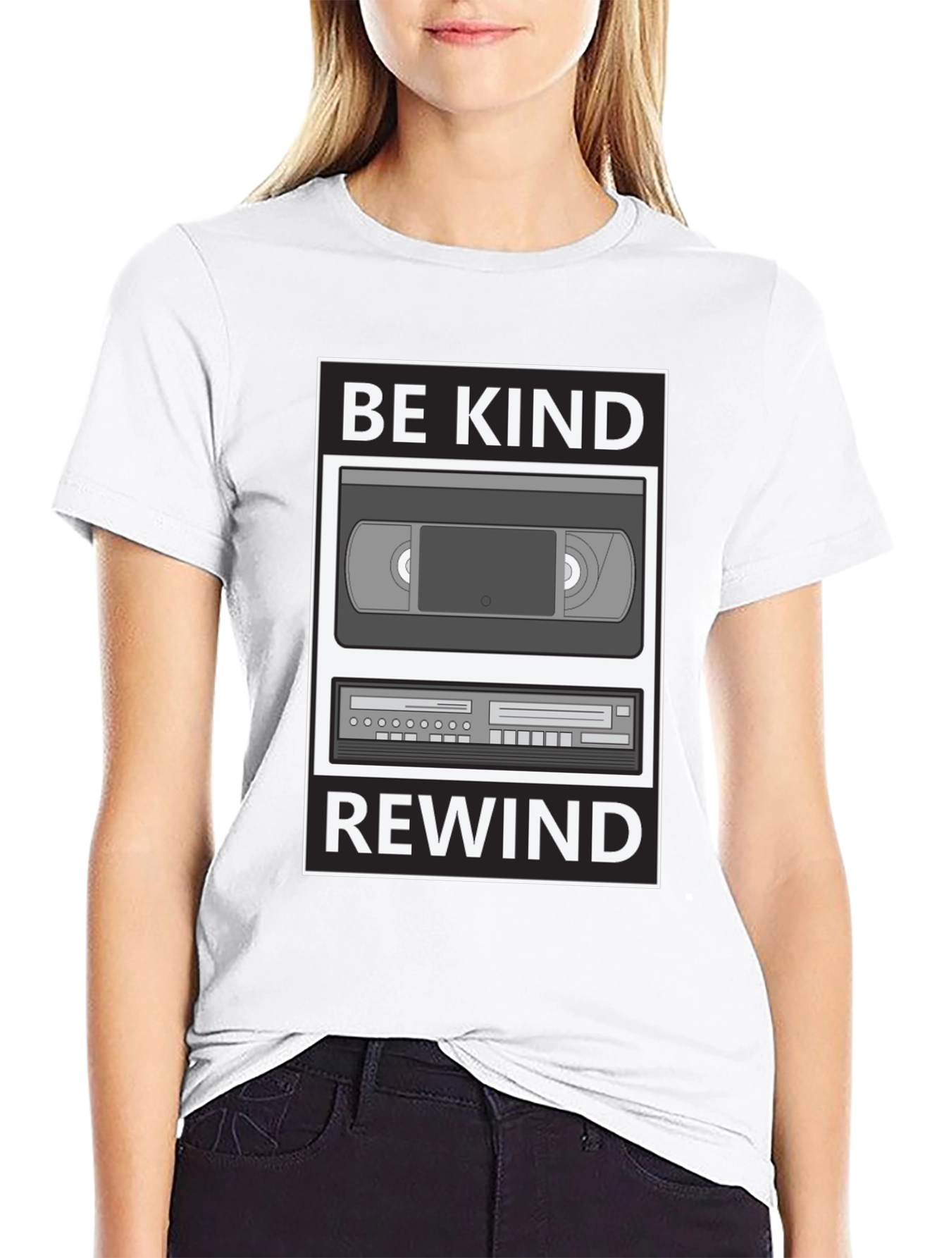 Be Kind Rewind Graphic T-Shirt - Retro VHS Style