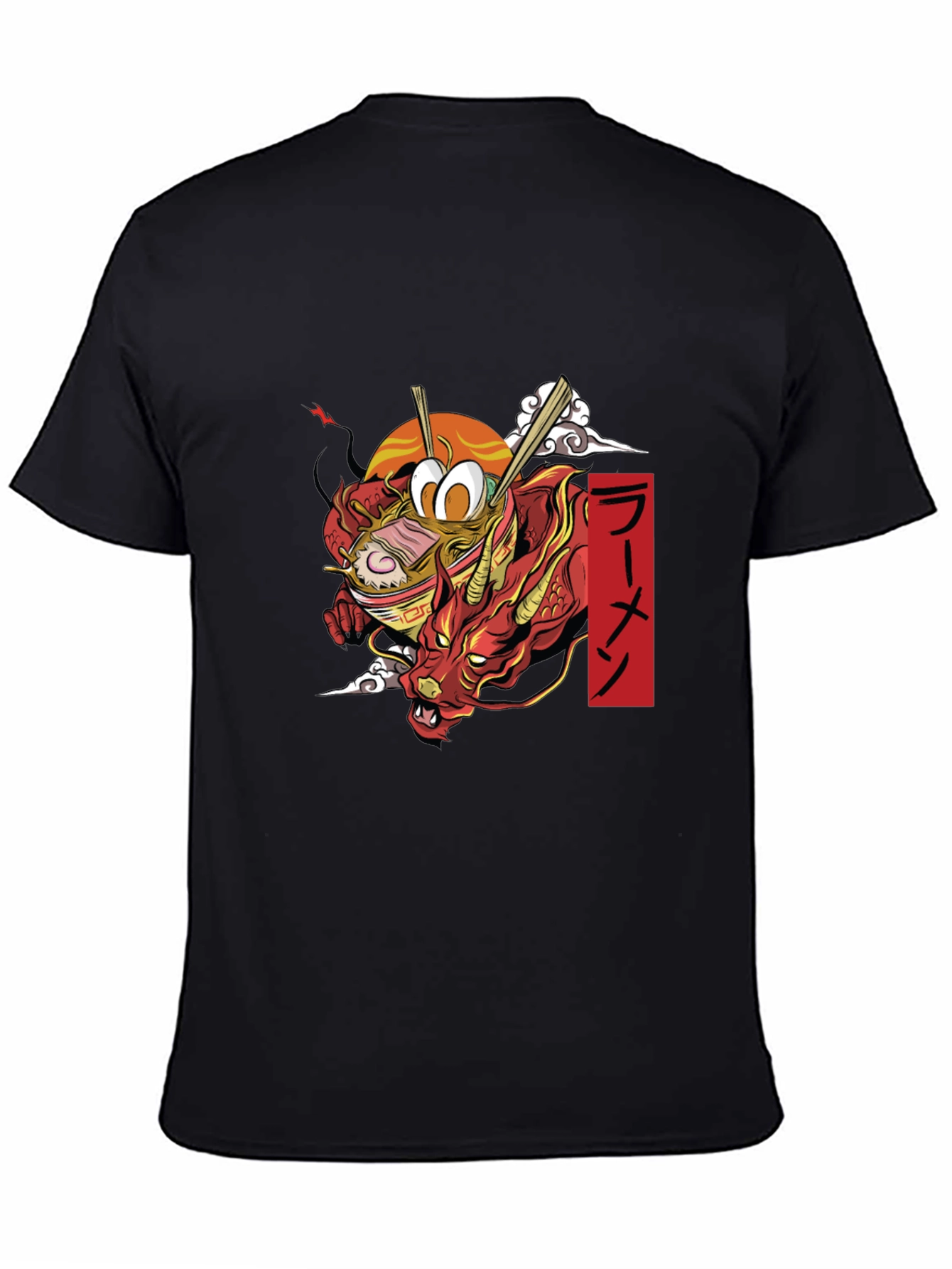 Ramen Dragon Graphic Tee - Black T-Shirt