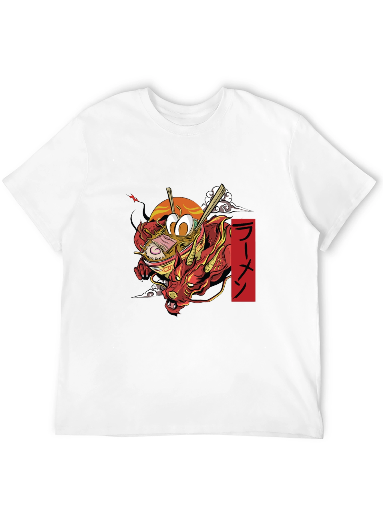 Ramen Dragon Graphic Tee - Black T-Shirt
