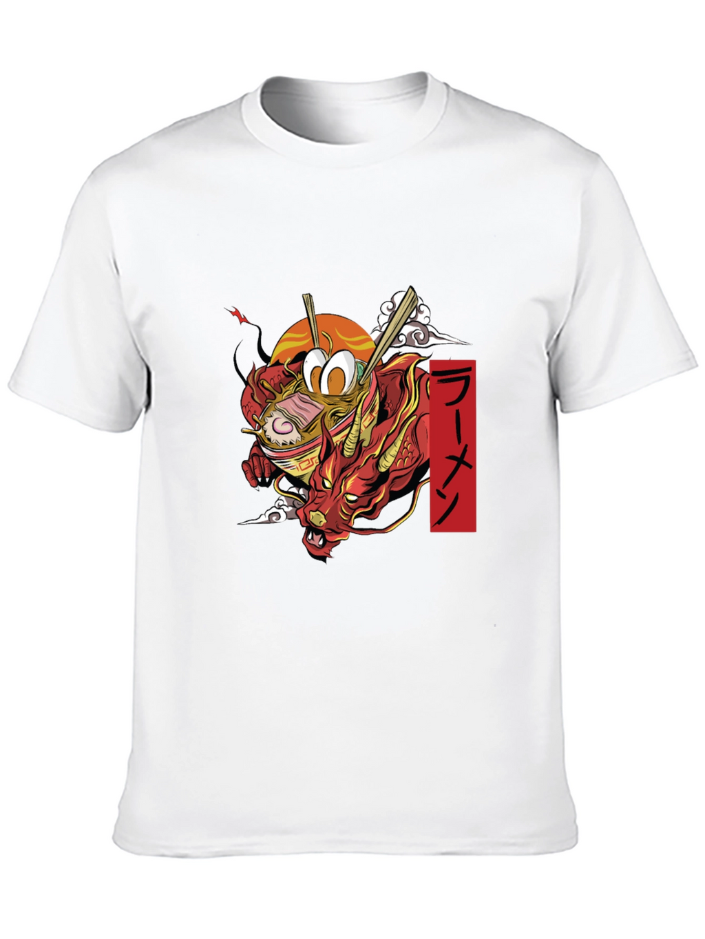 Ramen Dragon Graphic Tee - Black T-Shirt