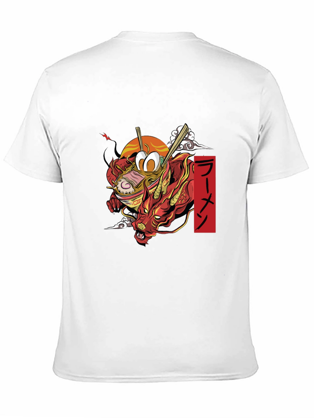 Ramen Dragon Graphic Tee - Black T-Shirt