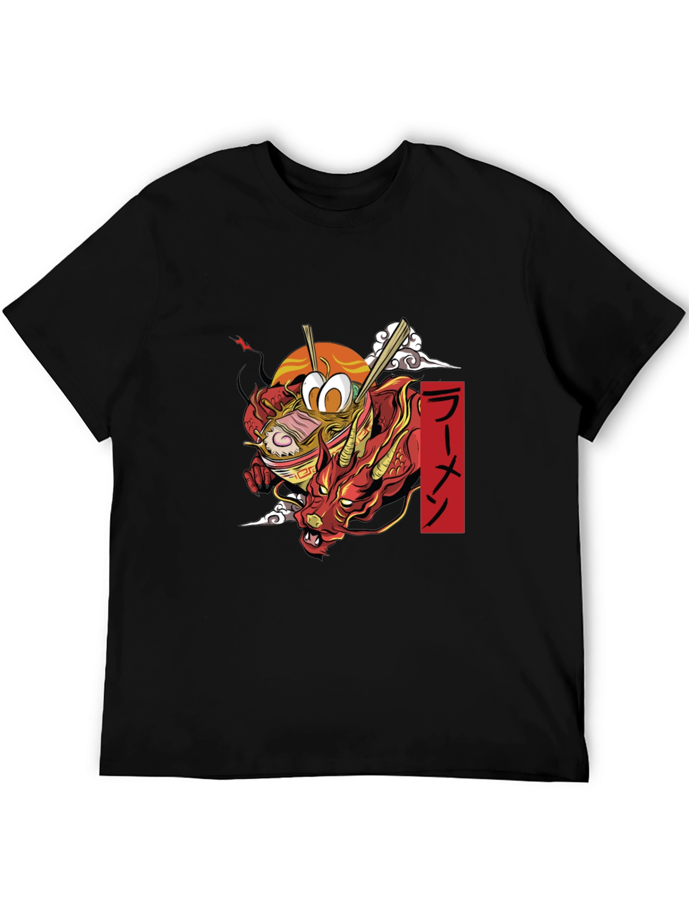 Ramen Dragon Graphic Tee - Black T-Shirt