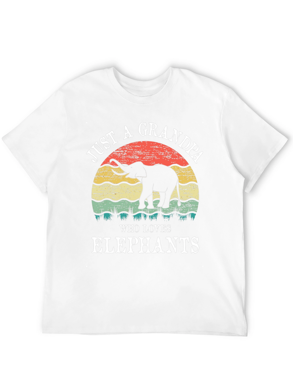 Elephant Grandpa Graphic Tee - Perfect Gift!