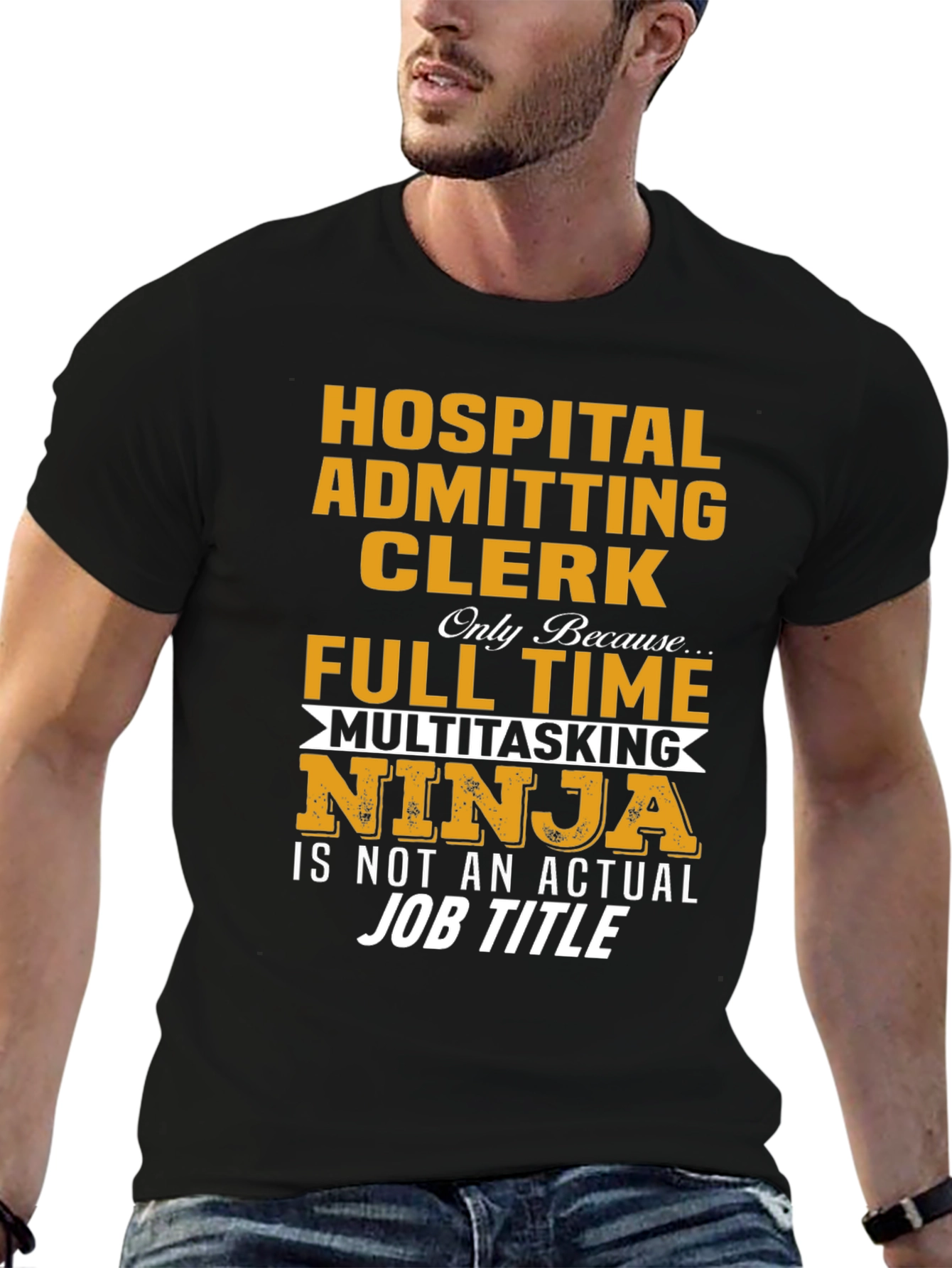Hospital Admitting Clerk Ninja T-Shirt