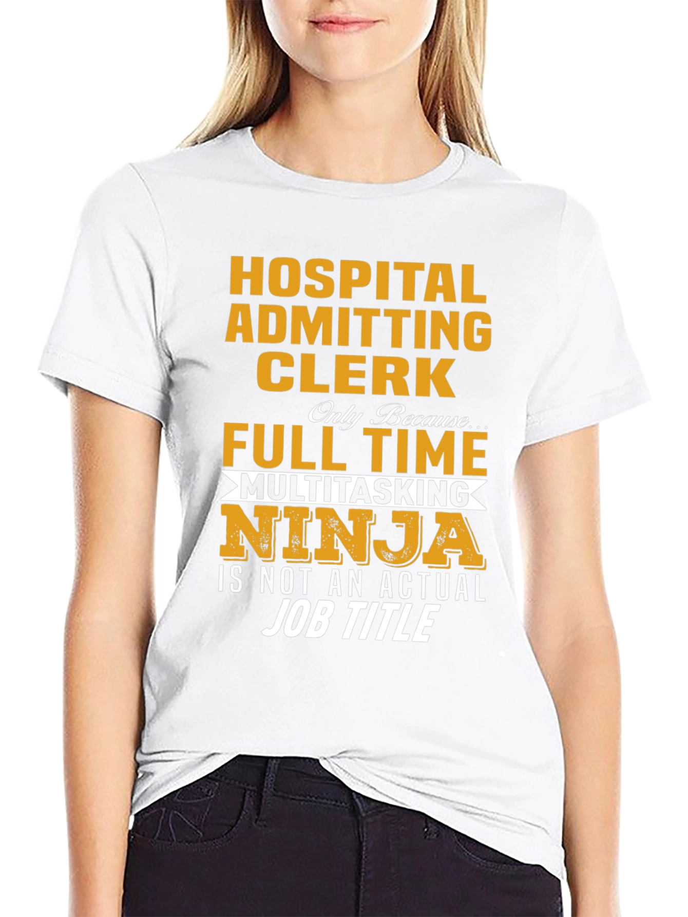 Hospital Admitting Clerk Ninja T-Shirt