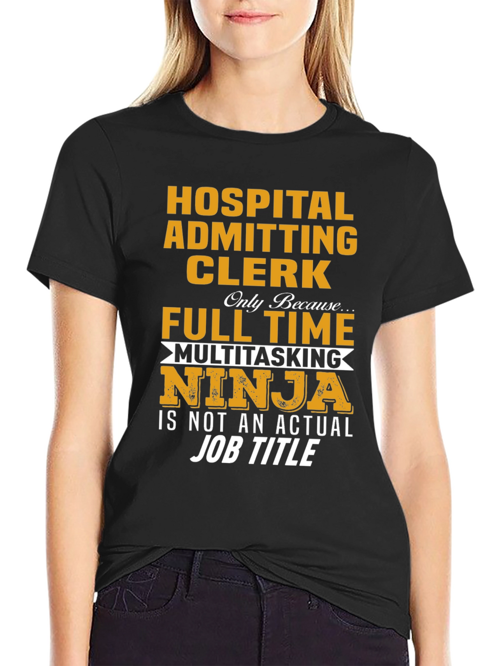 Hospital Admitting Clerk Ninja T-Shirt