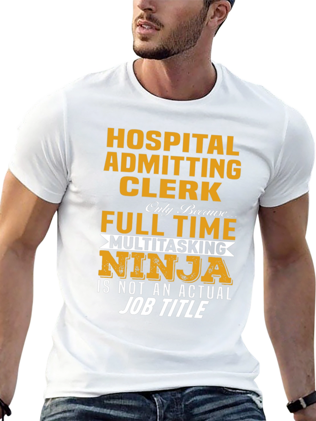 Hospital Admitting Clerk Ninja T-Shirt