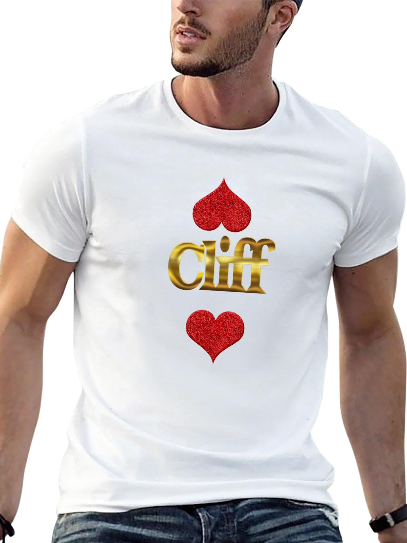 Cliff Heart Suit T-Shirt - Ace of Hearts Tee