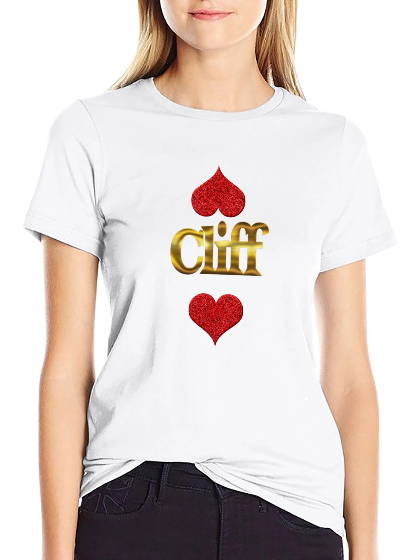 Cliff Heart Suit T-Shirt - Ace of Hearts Tee