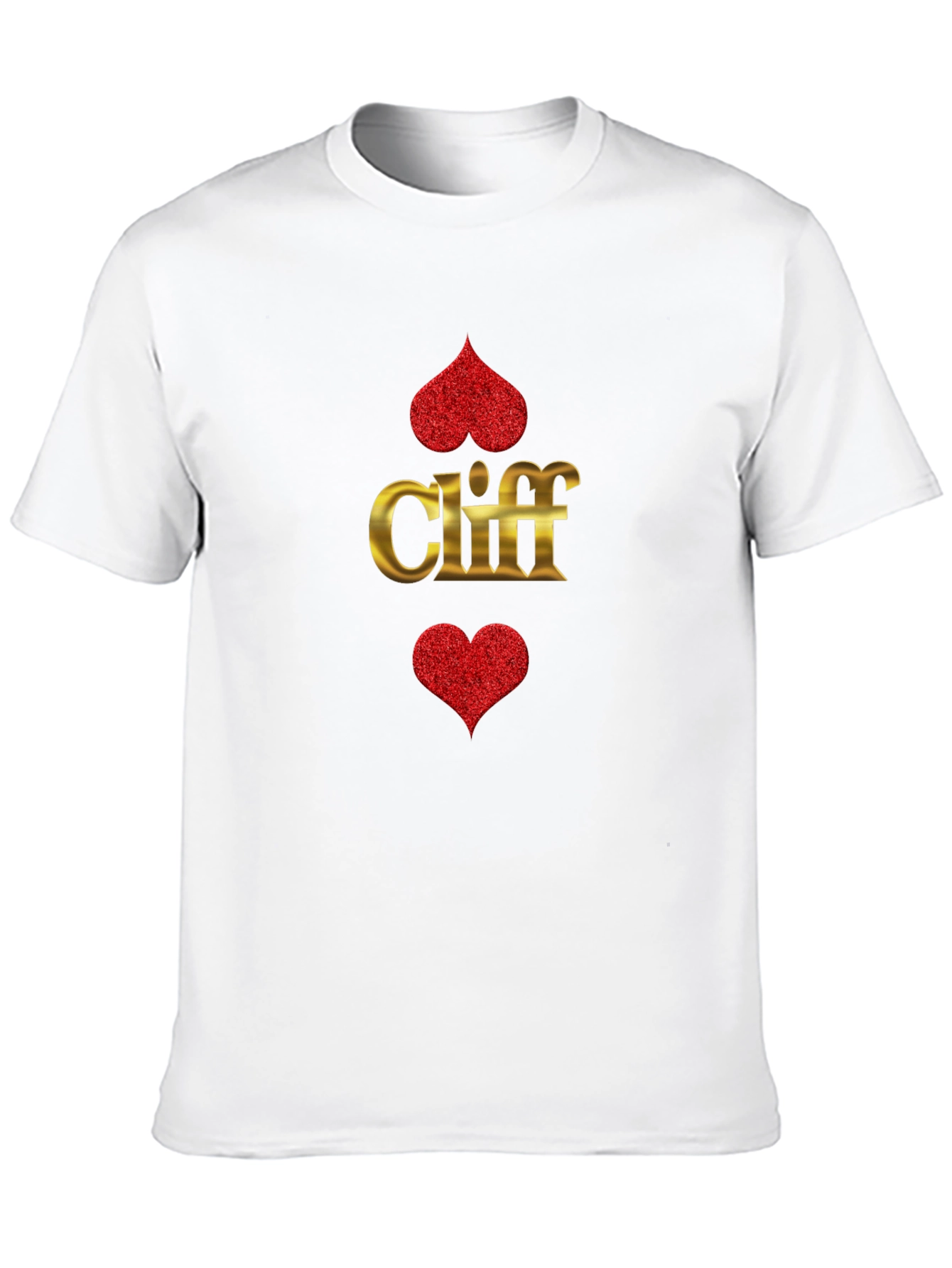Cliff Heart Suit T-Shirt - Ace of Hearts Tee
