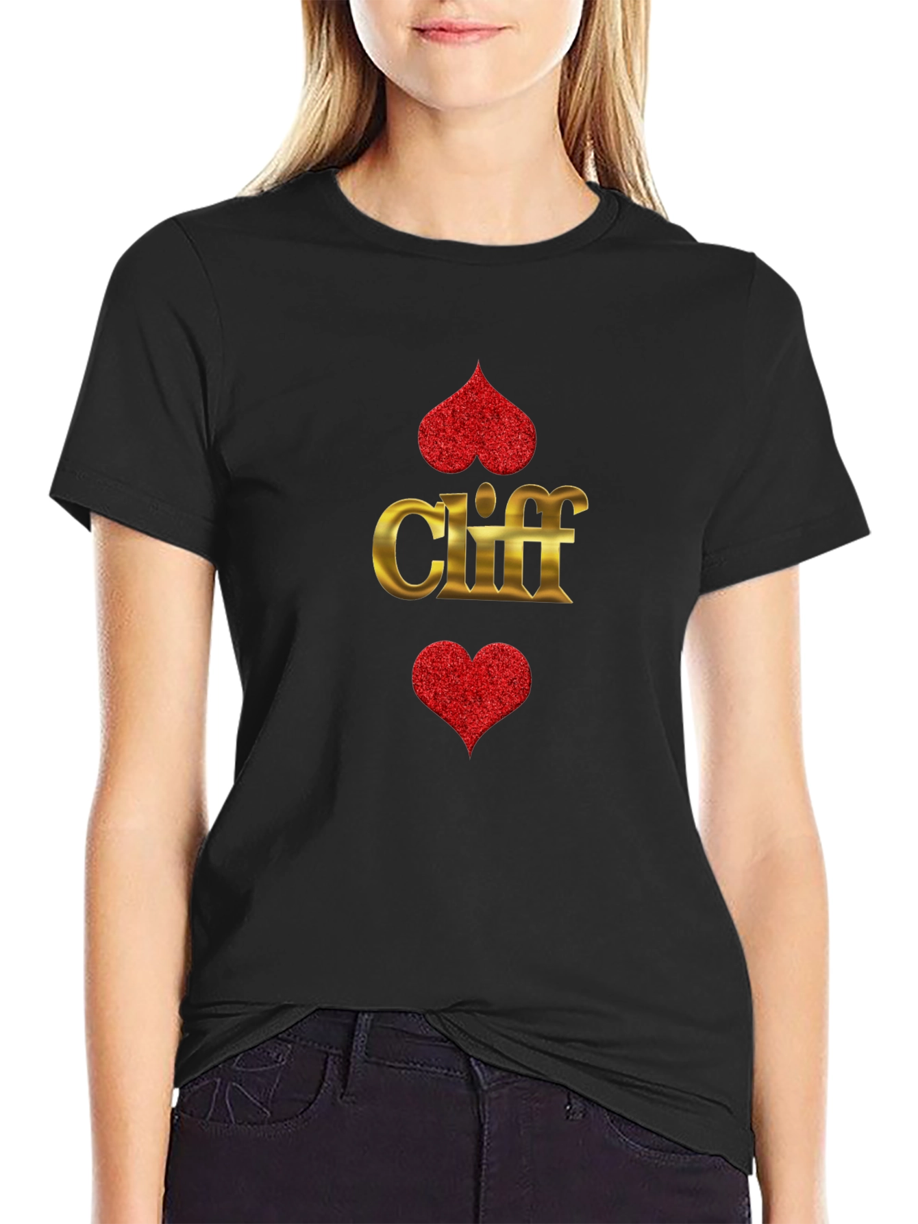 Cliff Heart Suit T-Shirt - Ace of Hearts Tee