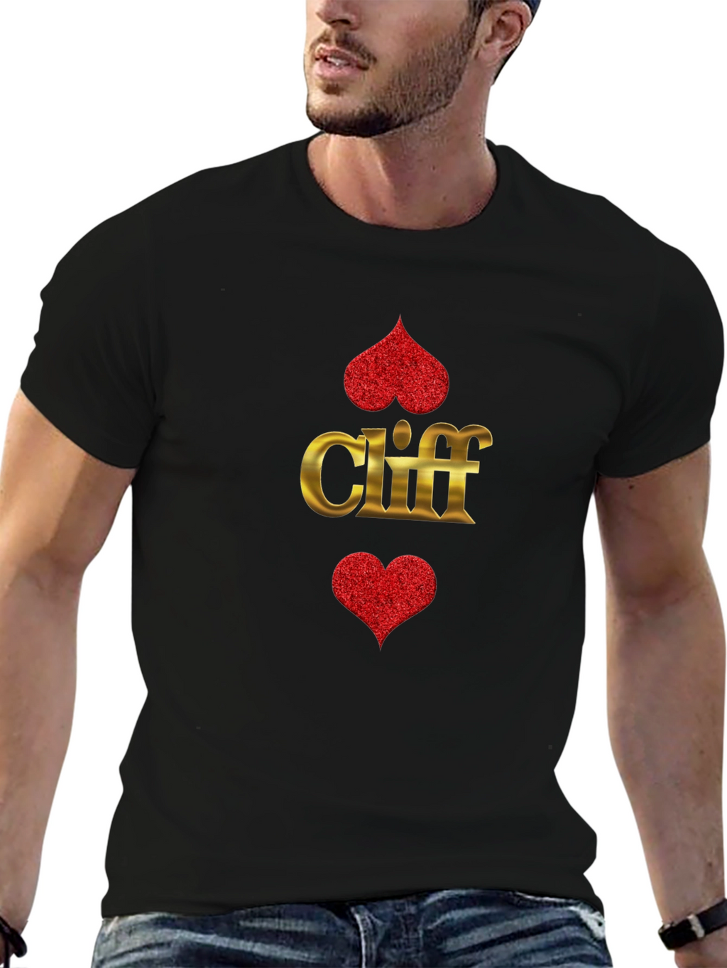 Cliff Heart Suit T-Shirt - Ace of Hearts Tee