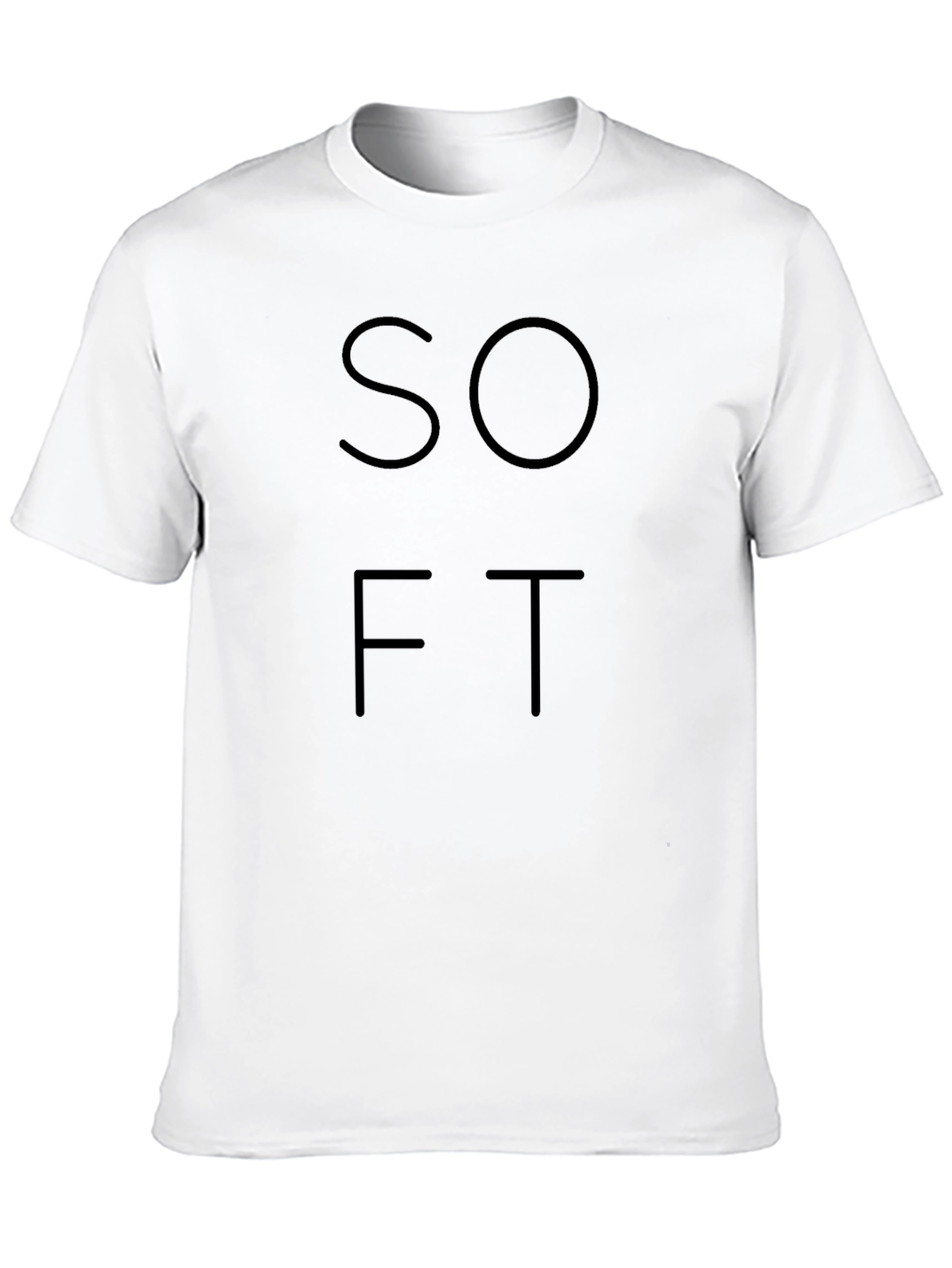 Minimalist SOFT Graphic T-Shirt - Black
