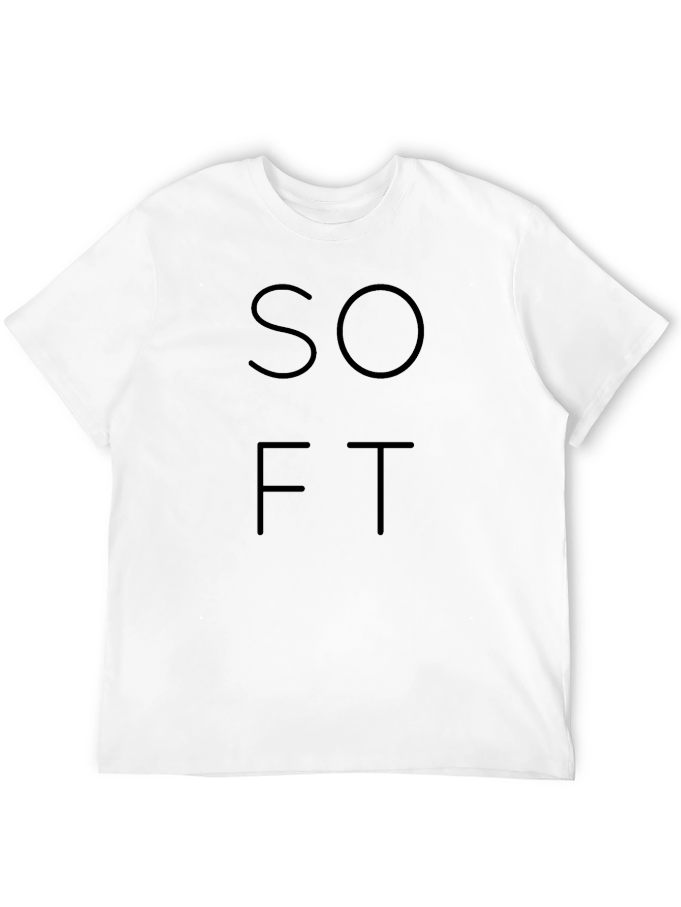 Minimalist SOFT Graphic T-Shirt - Black