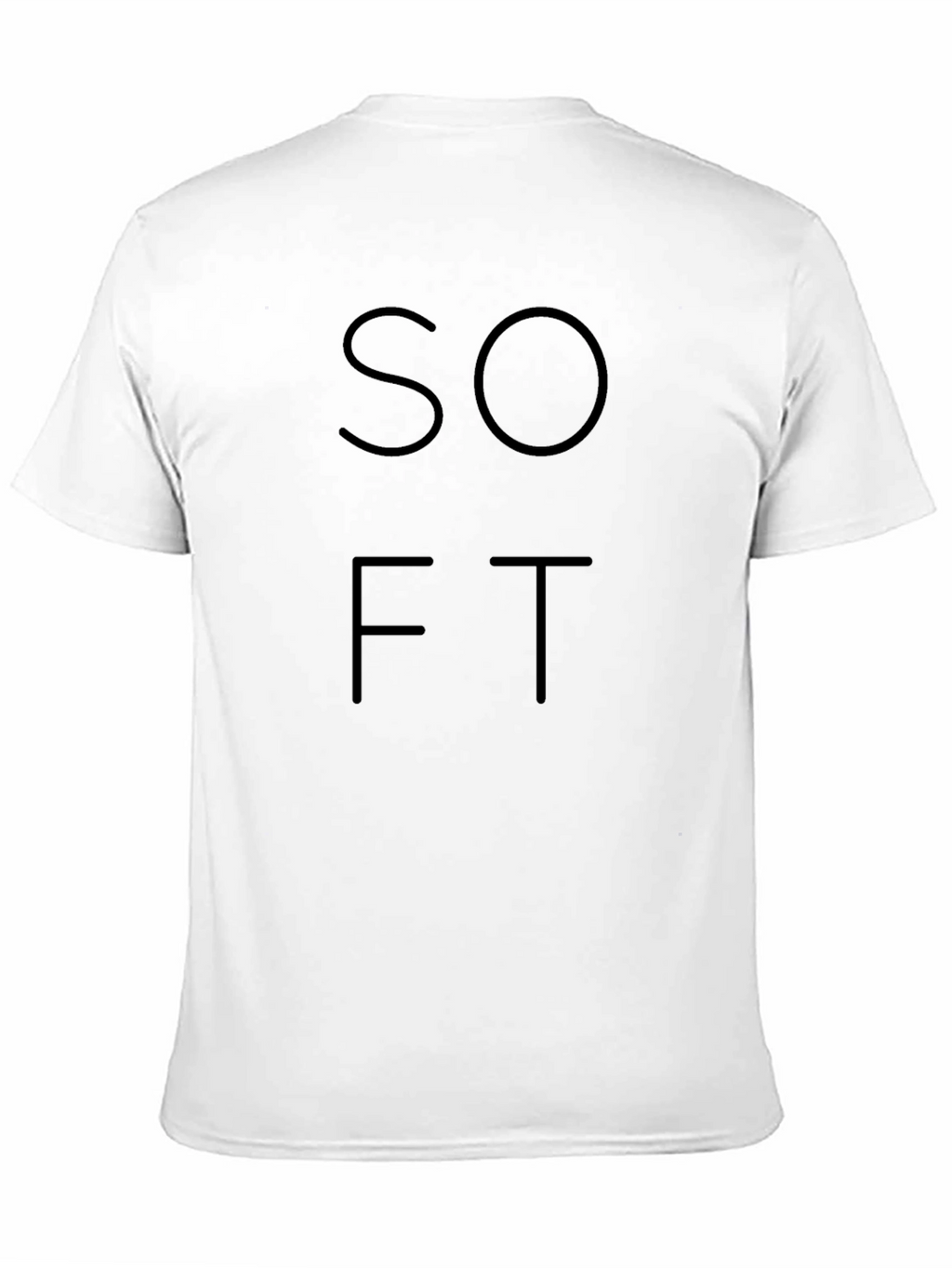 Minimalist SOFT Graphic T-Shirt - Black