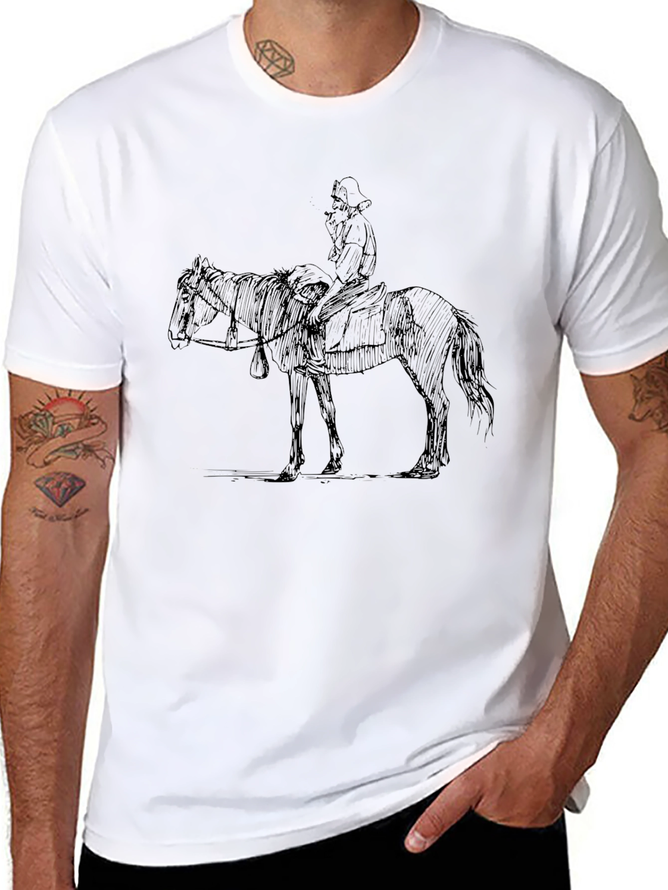 Cowboy Rider T-Shirt - Black