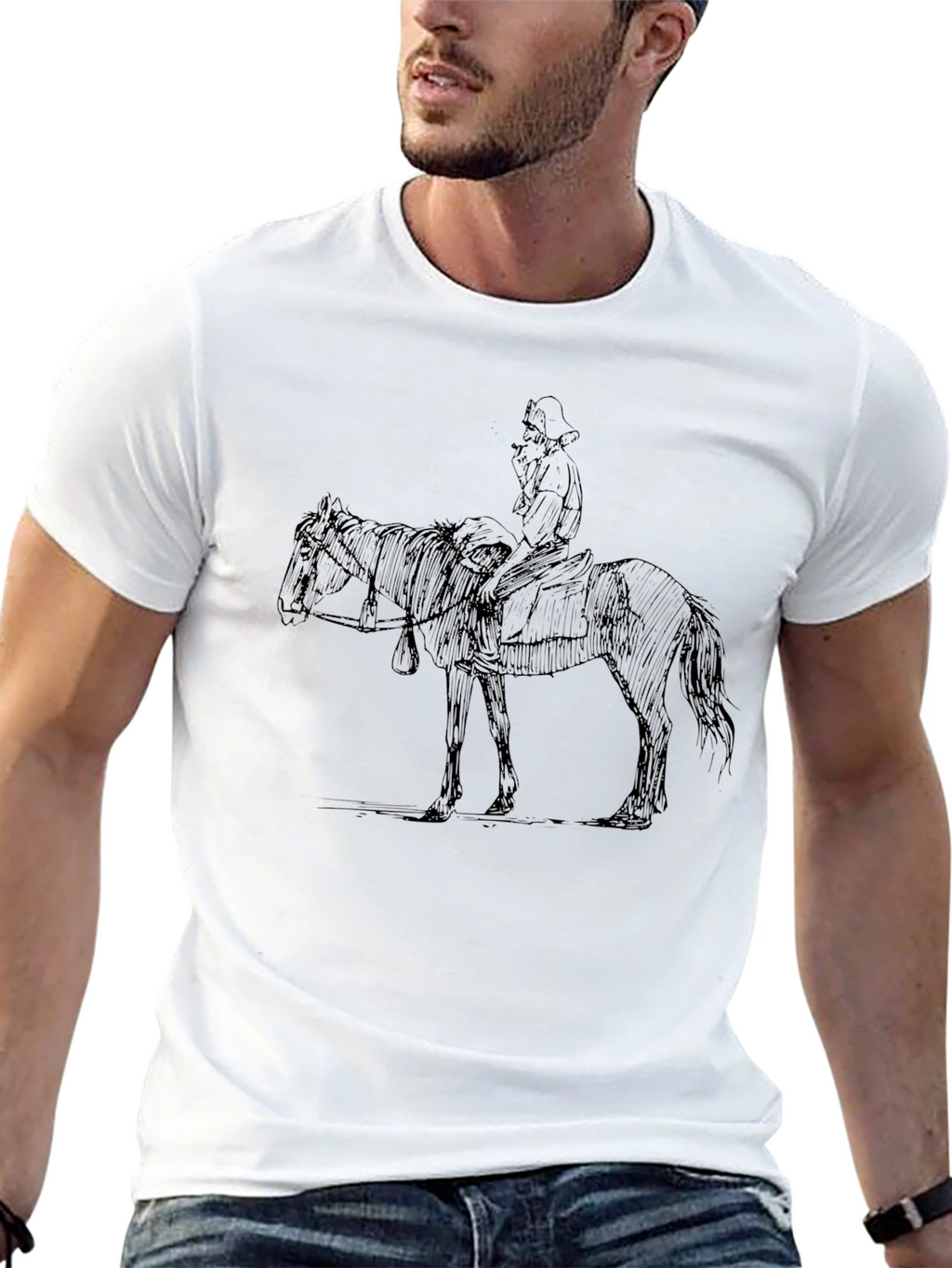 Cowboy Rider T-Shirt - Black