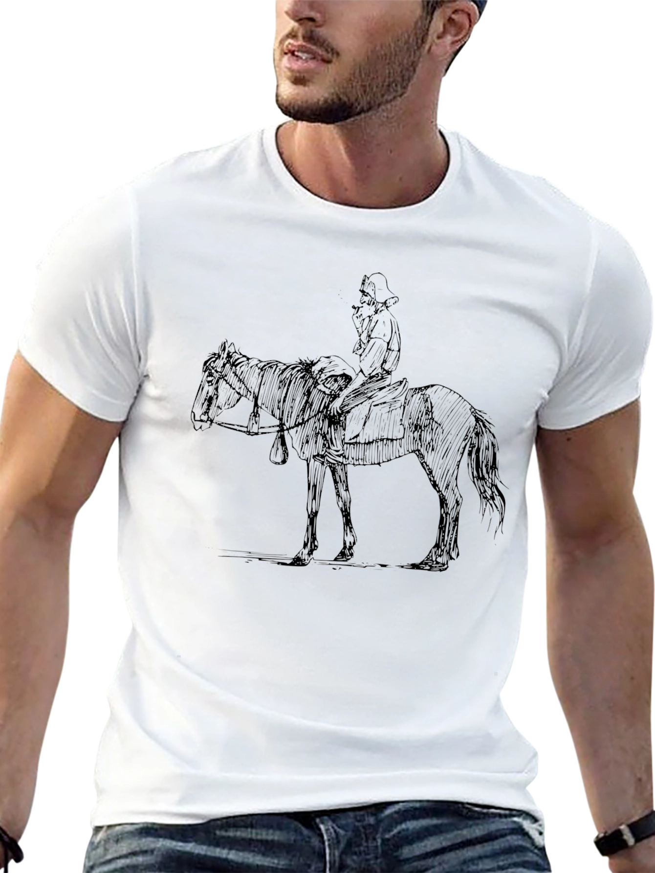 Cowboy Rider T-Shirt - Black