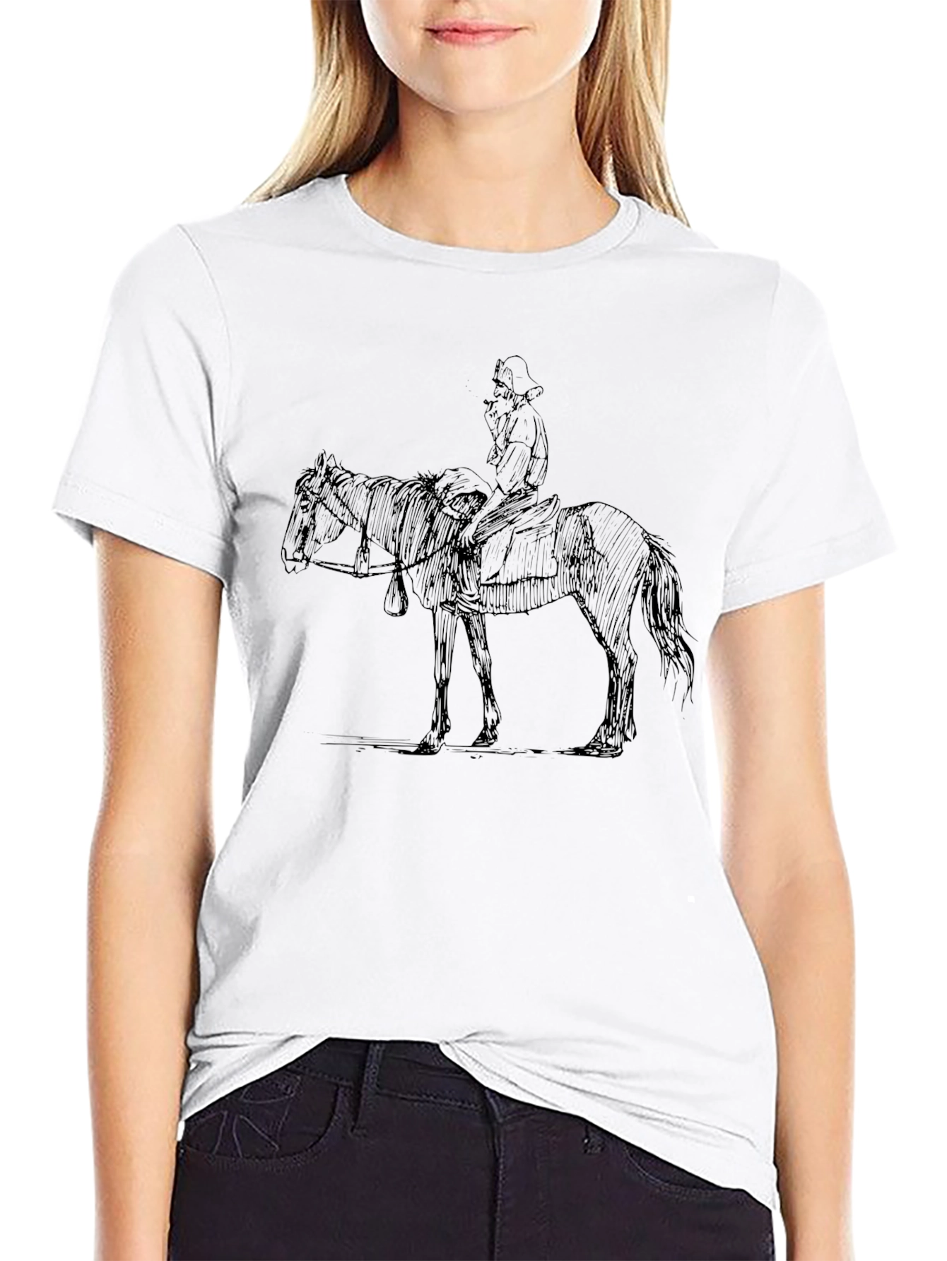 Cowboy Rider T-Shirt - Black