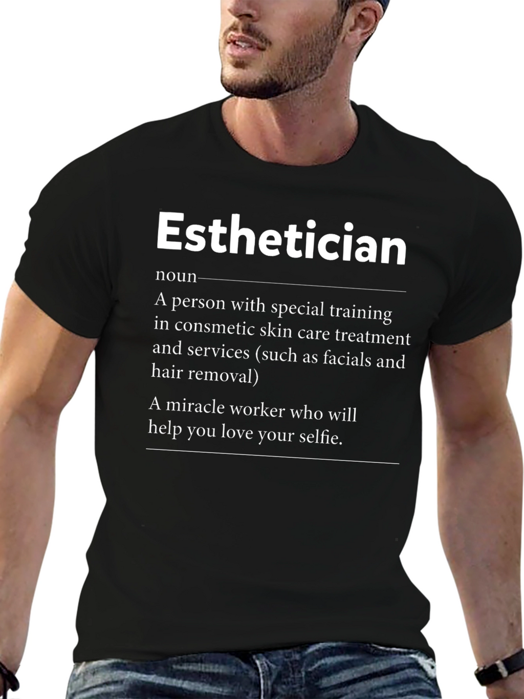 Esthetician Definition T-Shirt Skincare Specialist Gift