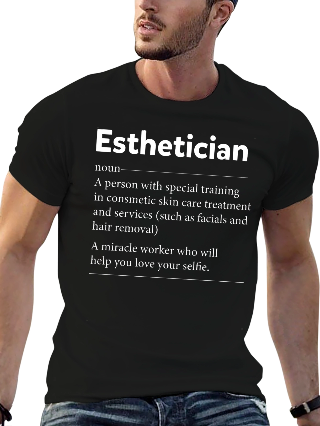 Esthetician Definition T-Shirt Skincare Specialist Gift