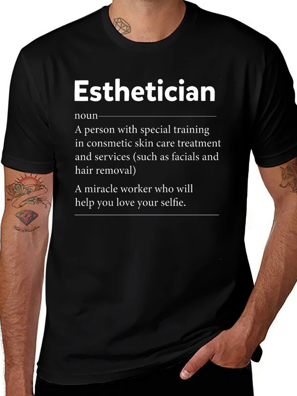 Esthetician Definition T-Shirt Skincare Specialist Gift