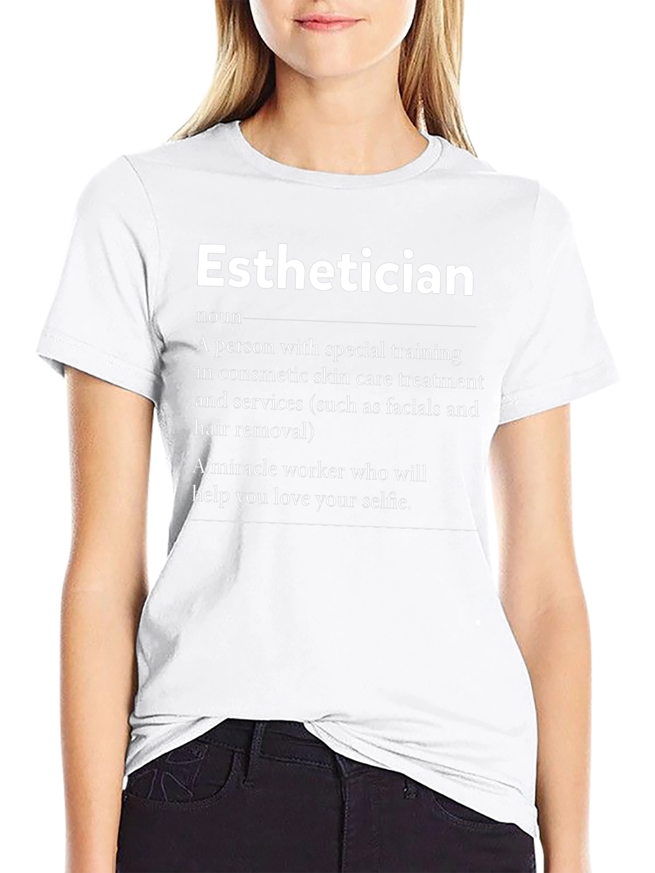 Esthetician Definition T-Shirt Skincare Specialist Gift