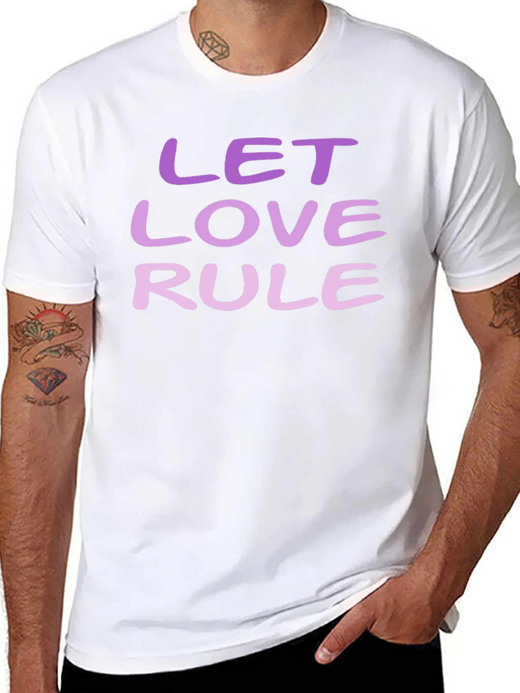 Let Love Rule T-Shirt - Positive Message Tee