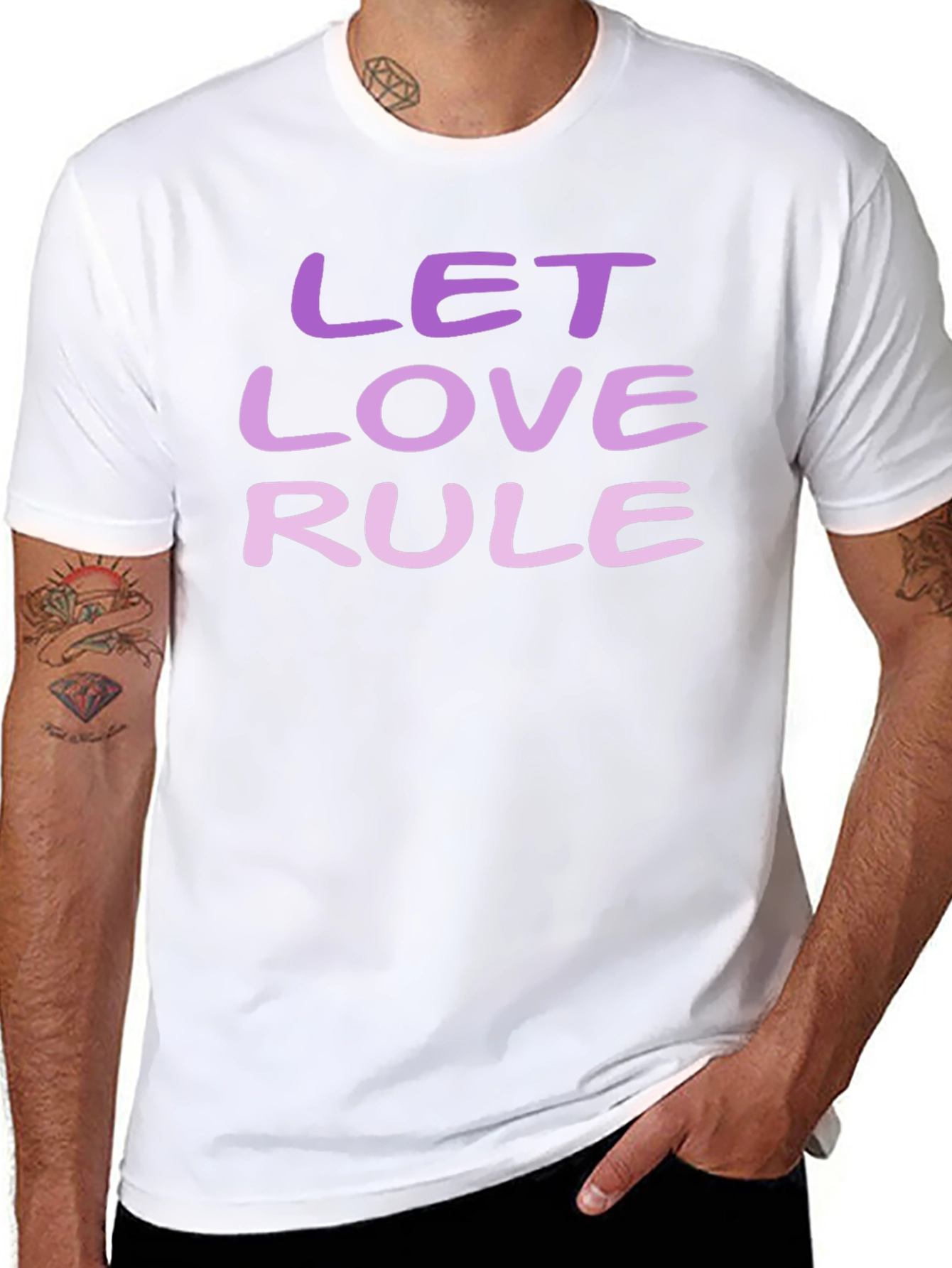 Let Love Rule T-Shirt - Positive Message Tee