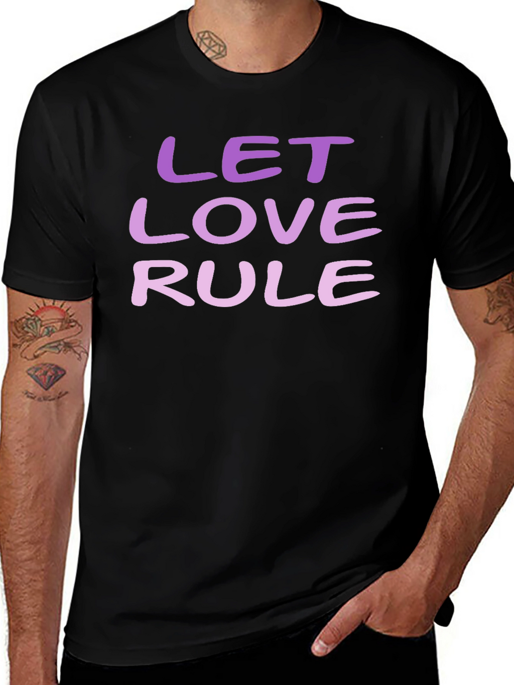Let Love Rule T-Shirt - Positive Message Tee