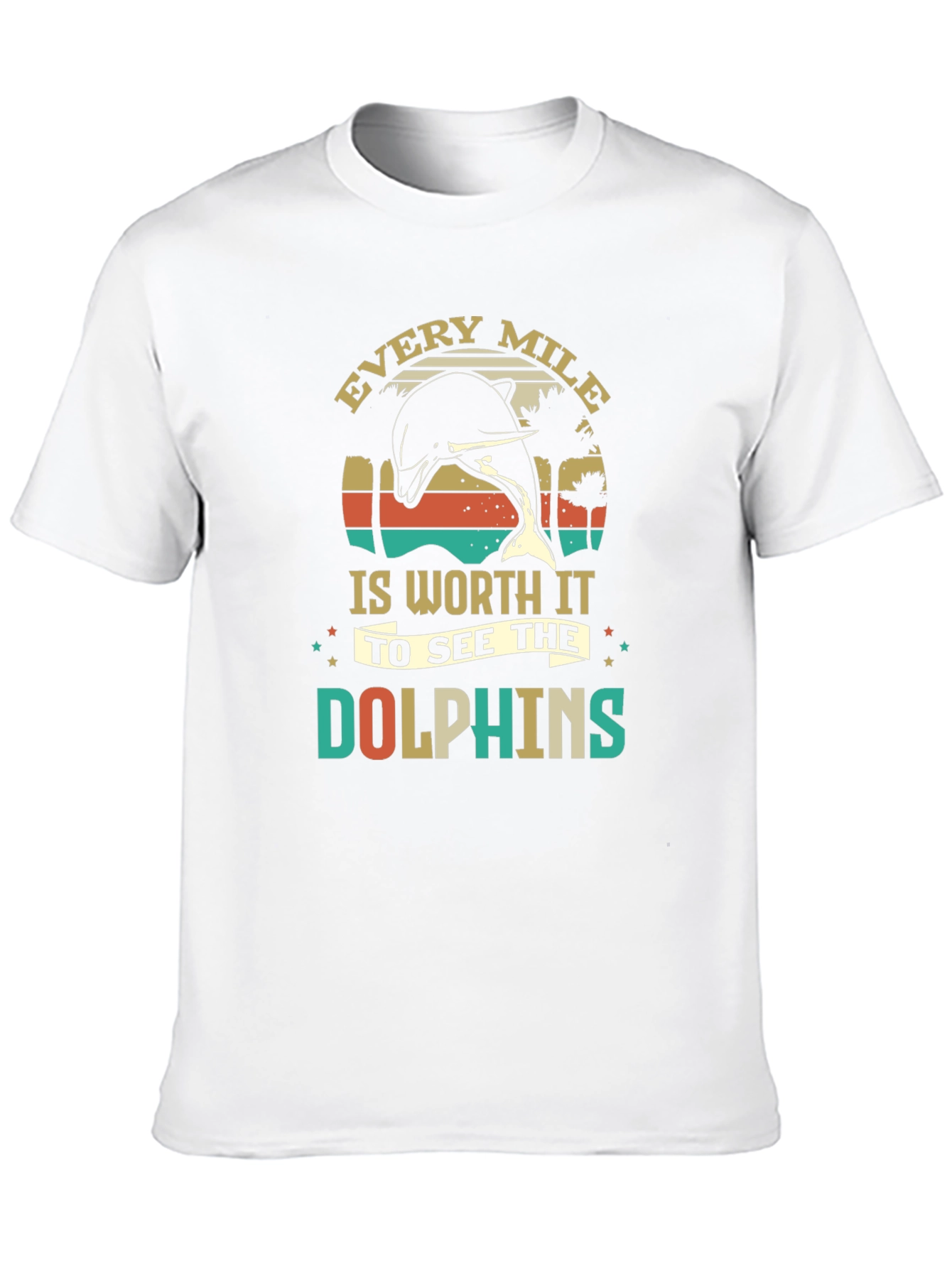 Retro Dolphin Graphic T-Shirt