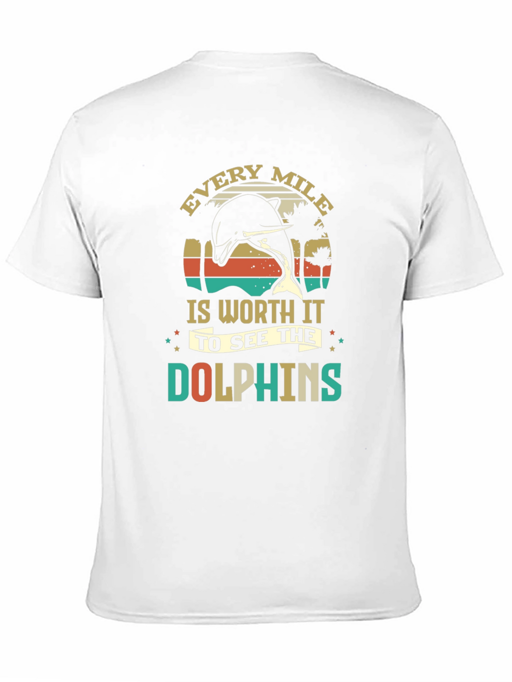 Retro Dolphin Graphic T-Shirt