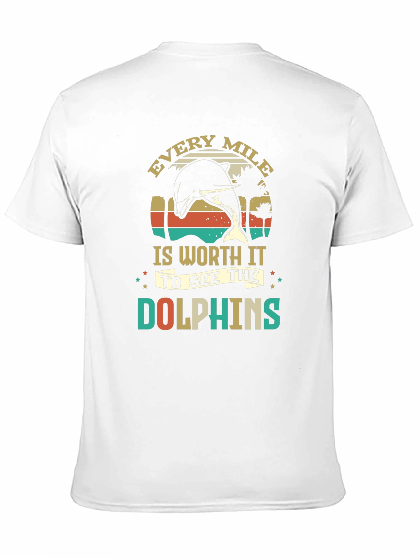 Retro Dolphin Graphic T-Shirt