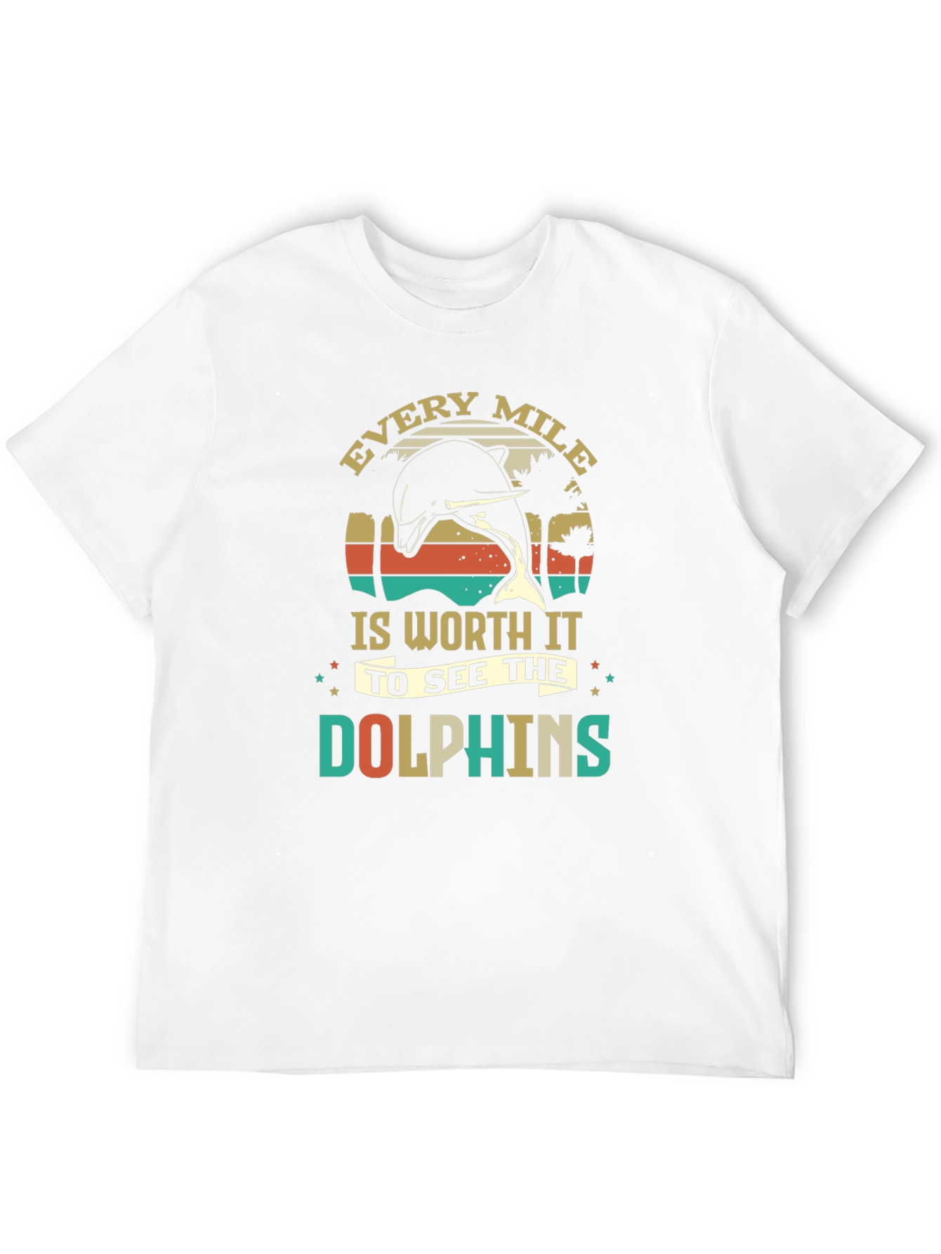 Retro Dolphin Graphic T-Shirt