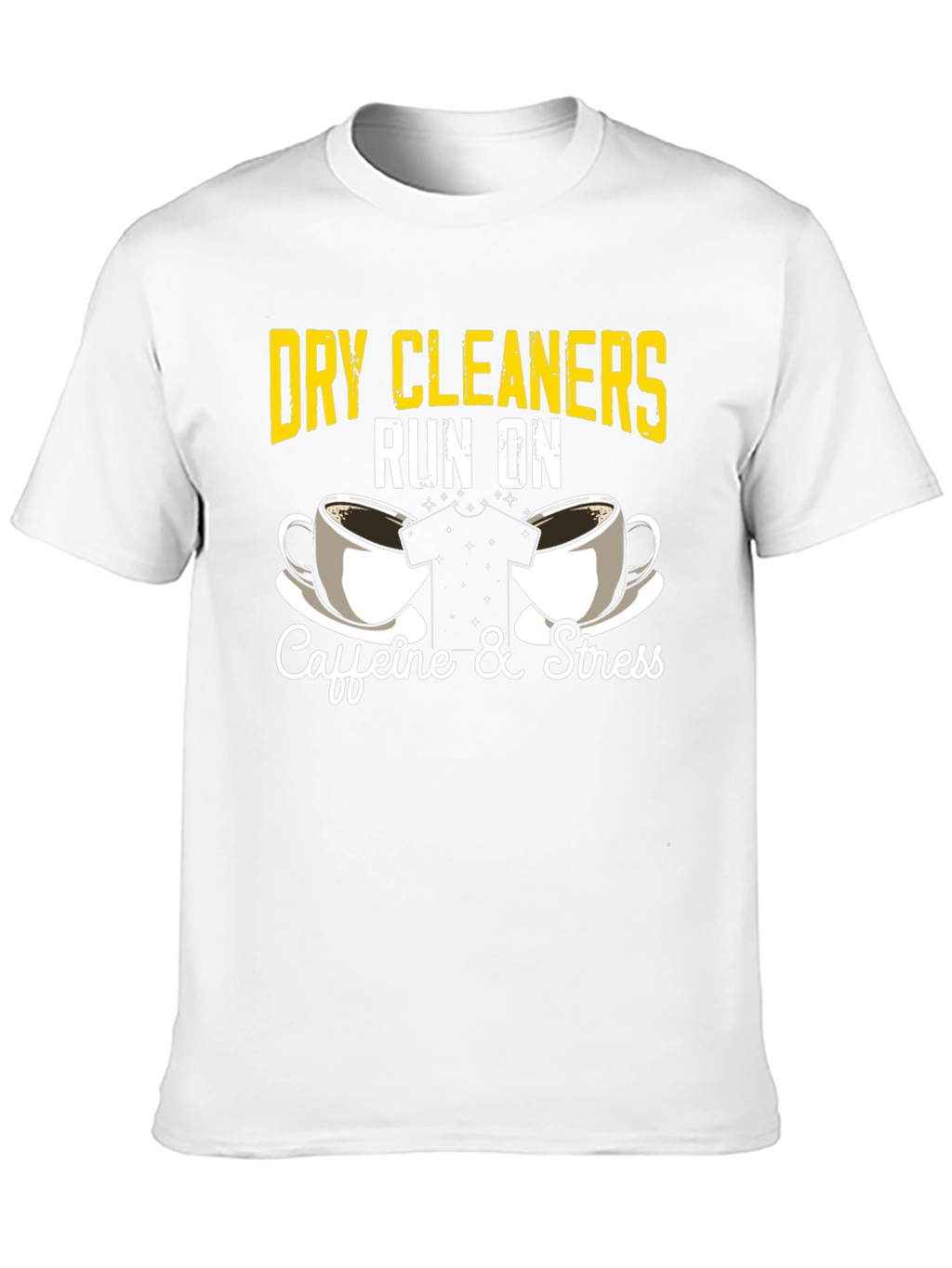 Dry Cleaners Caffeine & Stress Graphic T-Shirt