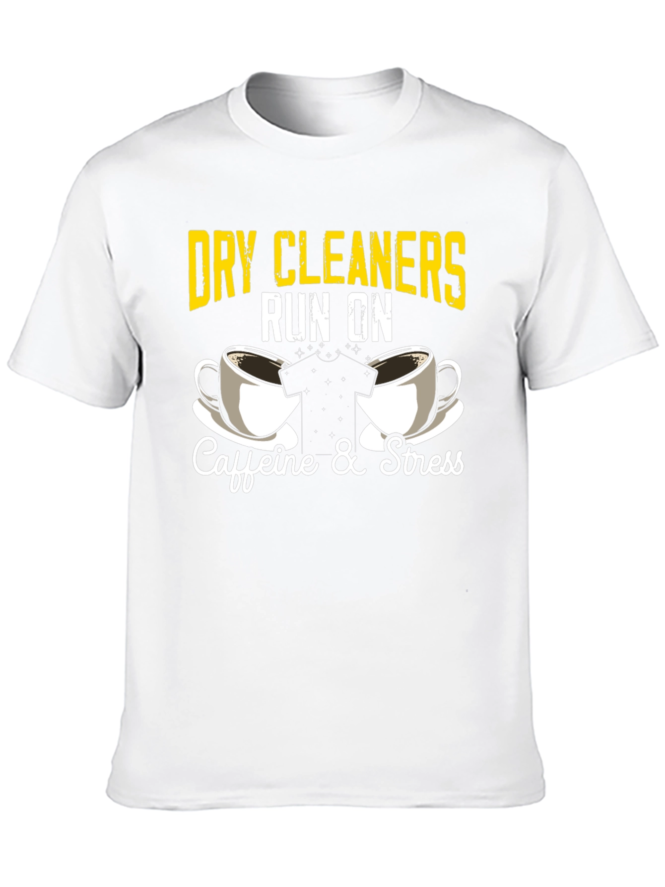 Dry Cleaners Caffeine & Stress Graphic T-Shirt