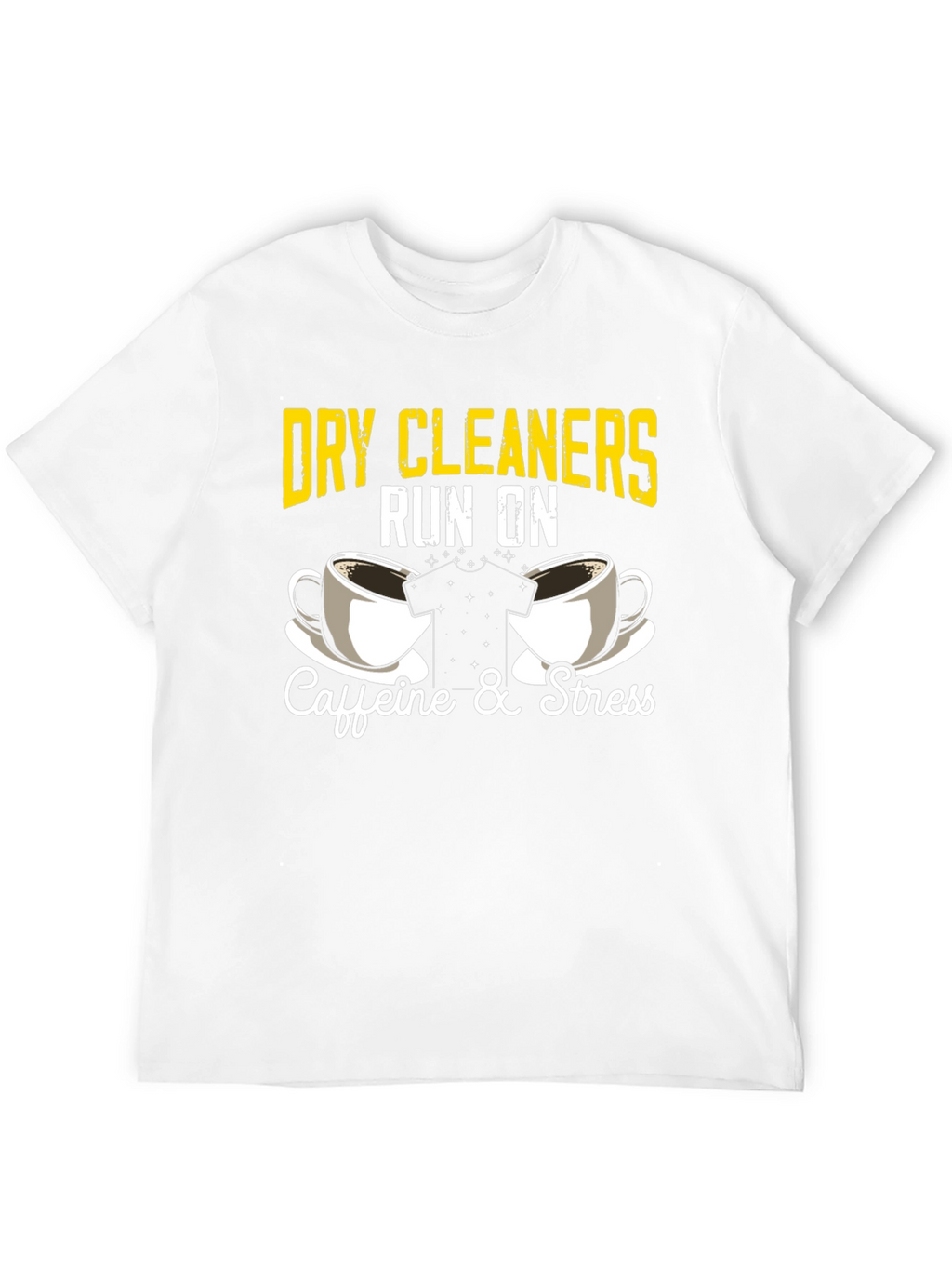 Dry Cleaners Caffeine & Stress Graphic T-Shirt
