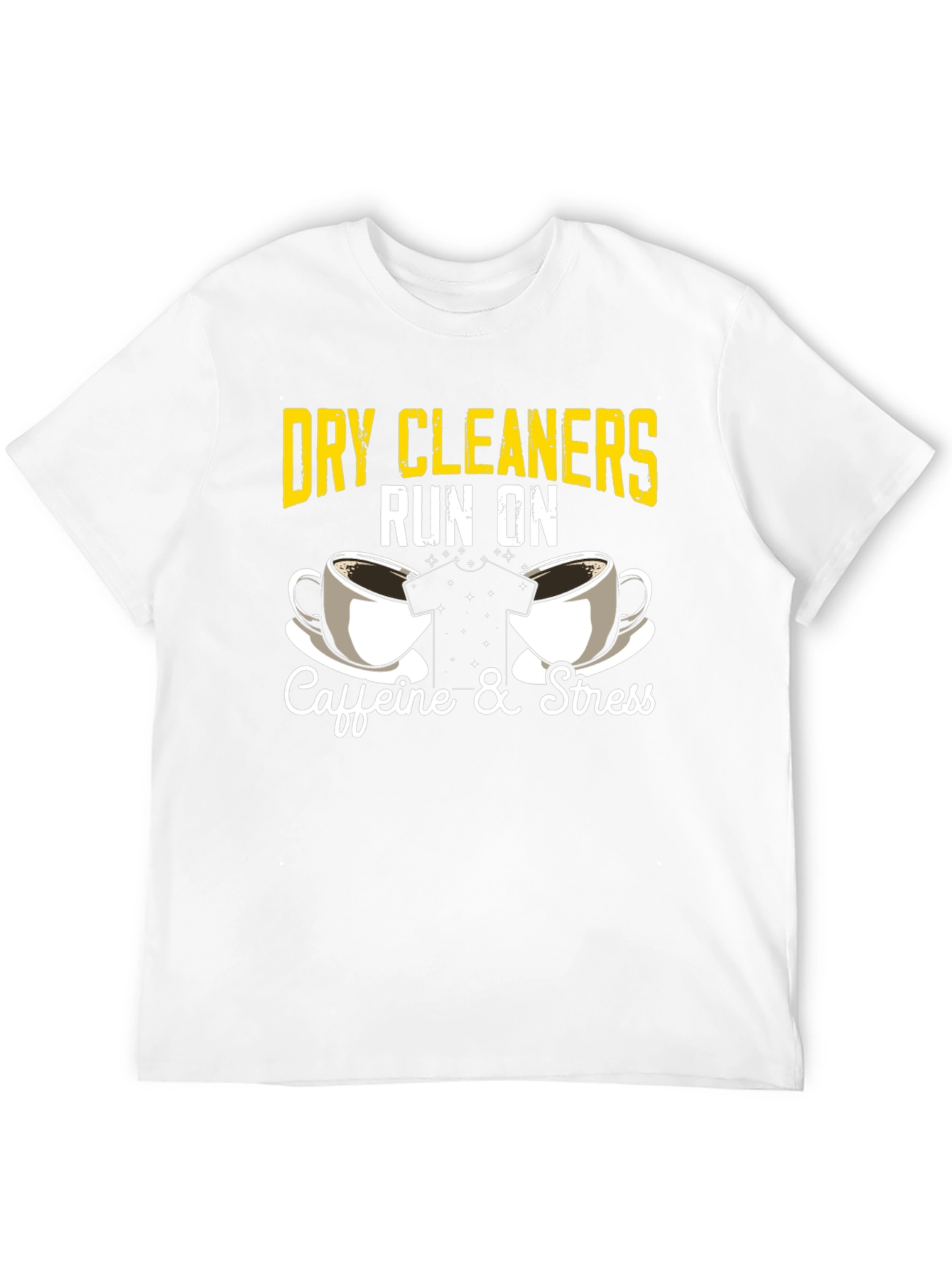 Dry Cleaners Caffeine & Stress Graphic T-Shirt