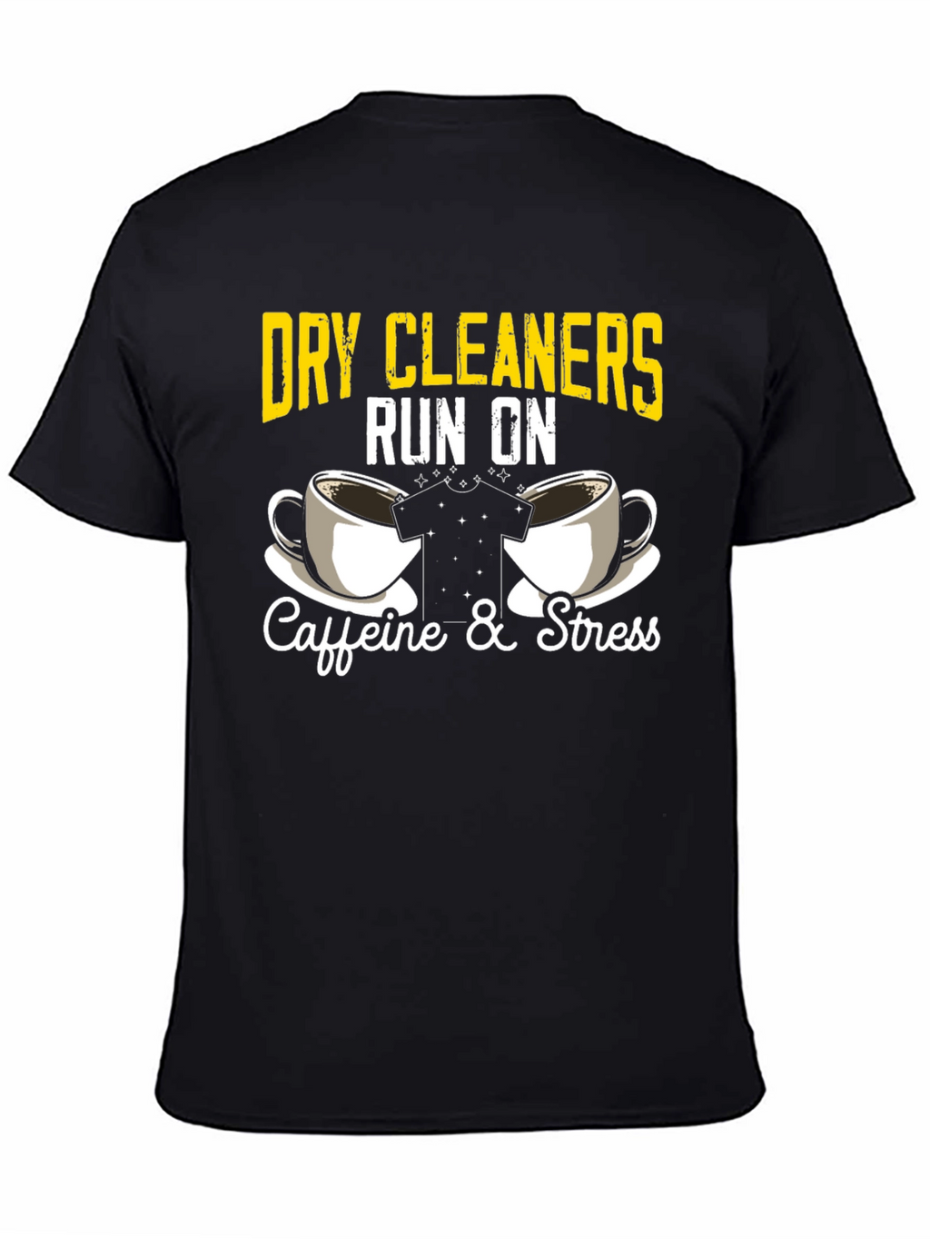 Dry Cleaners Caffeine & Stress Graphic T-Shirt