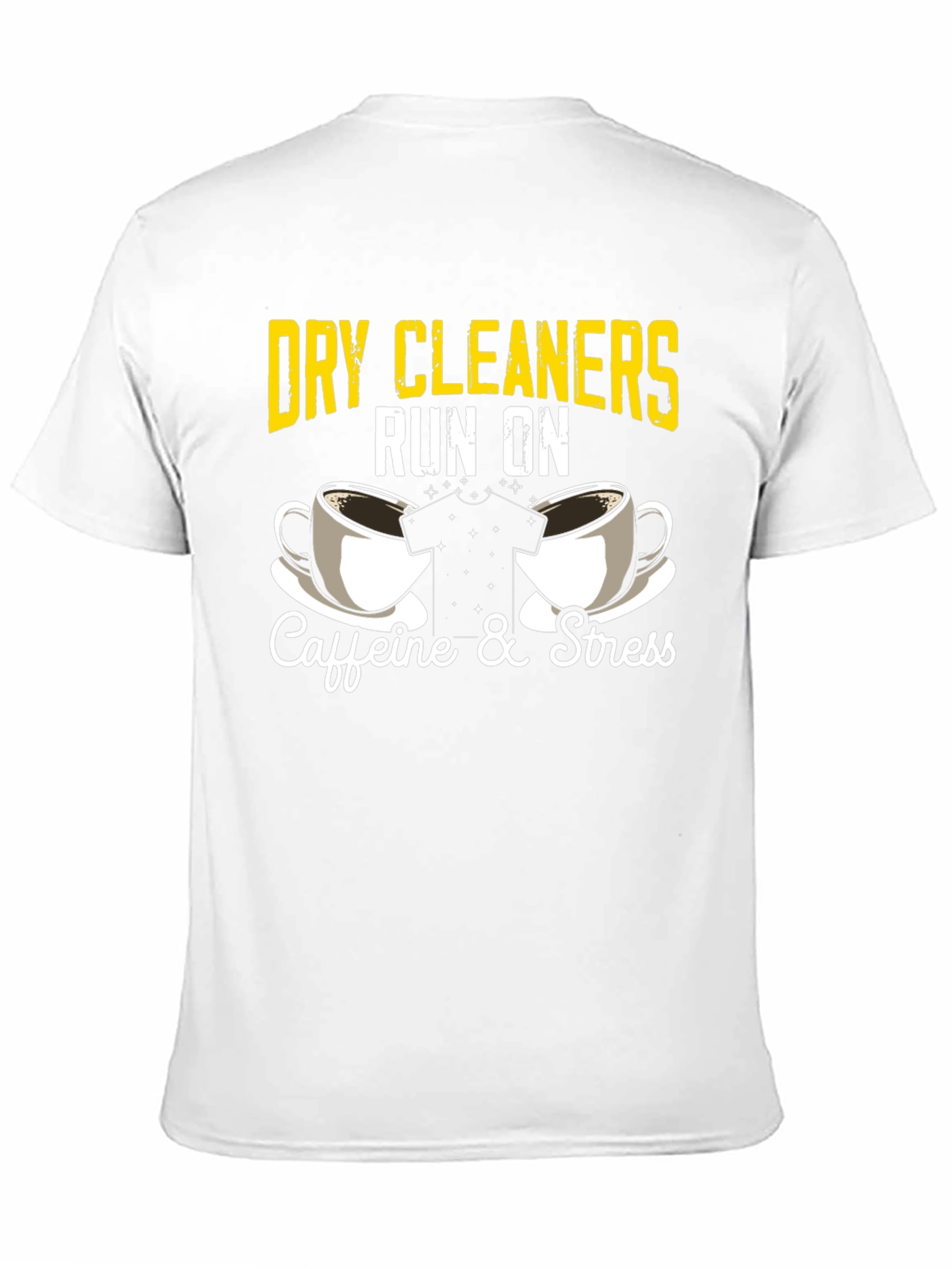 Dry Cleaners Caffeine & Stress Graphic T-Shirt