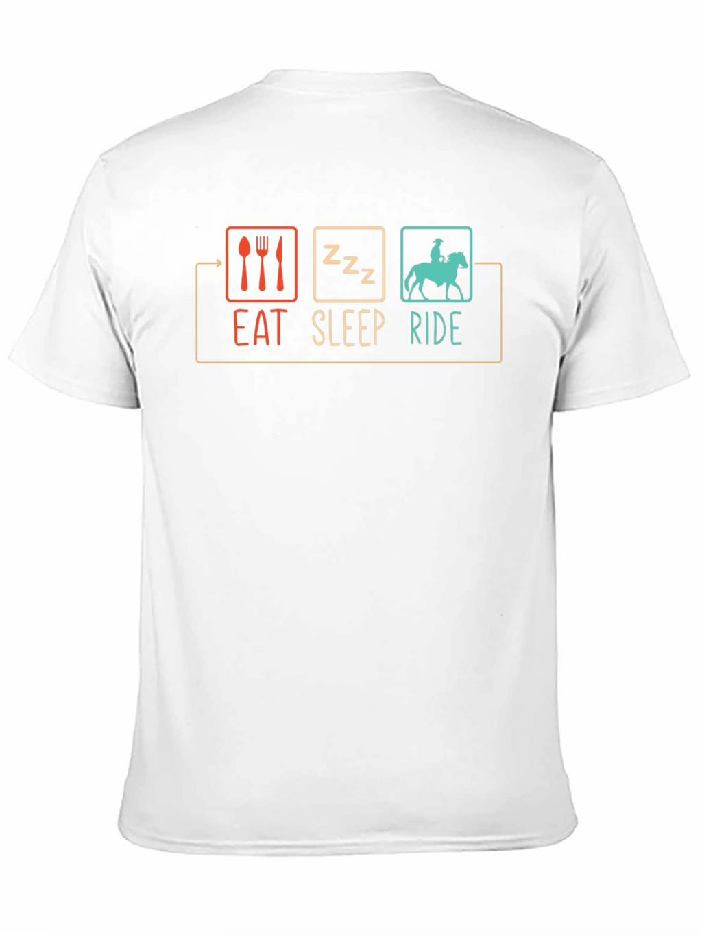 Eat Sleep Ride T-Shirt - Horse Lover Tee