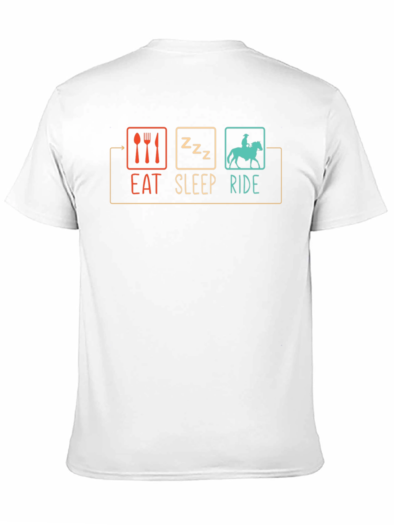 Eat Sleep Ride T-Shirt - Horse Lover Tee