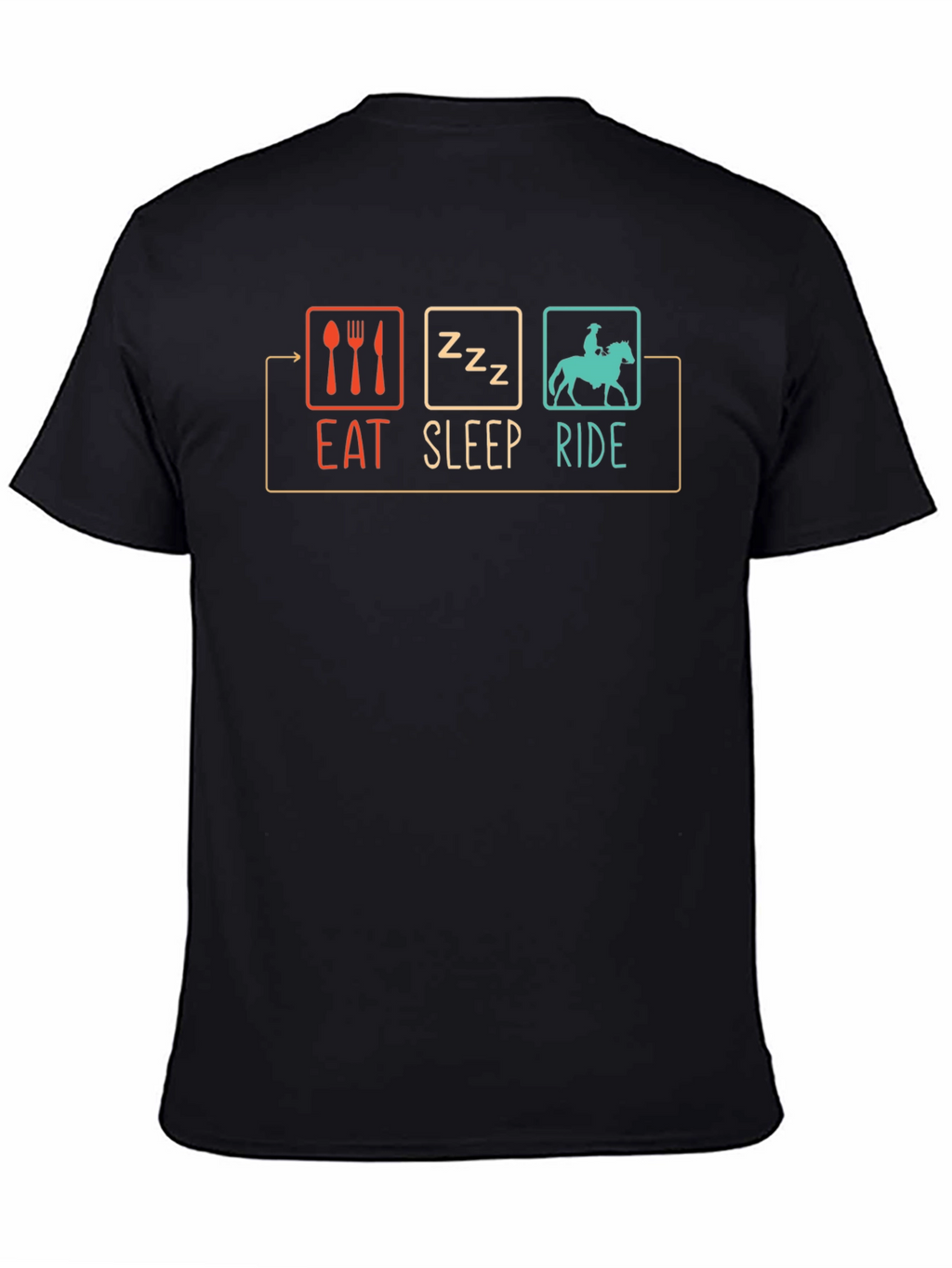 Eat Sleep Ride T-Shirt - Horse Lover Tee