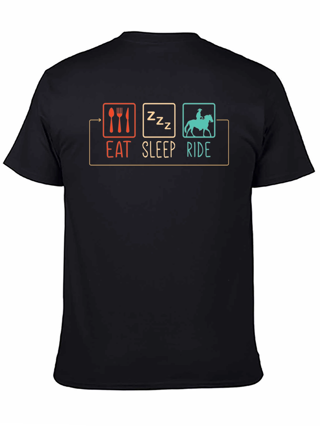 Eat Sleep Ride T-Shirt - Horse Lover Tee
