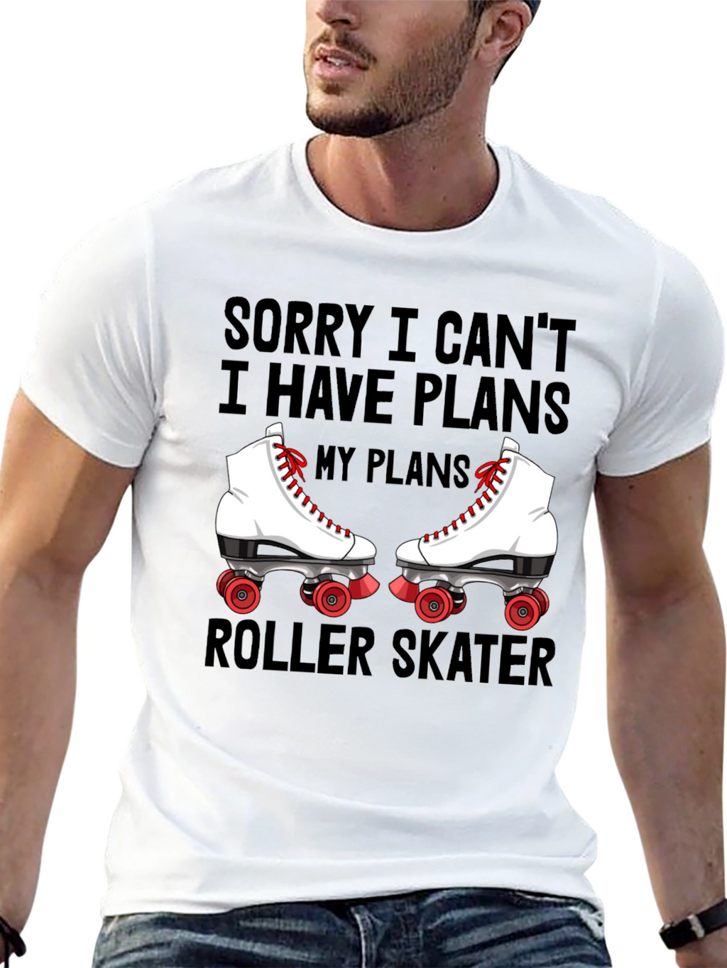 Sorry I Cant Roller Skater T-Shirt